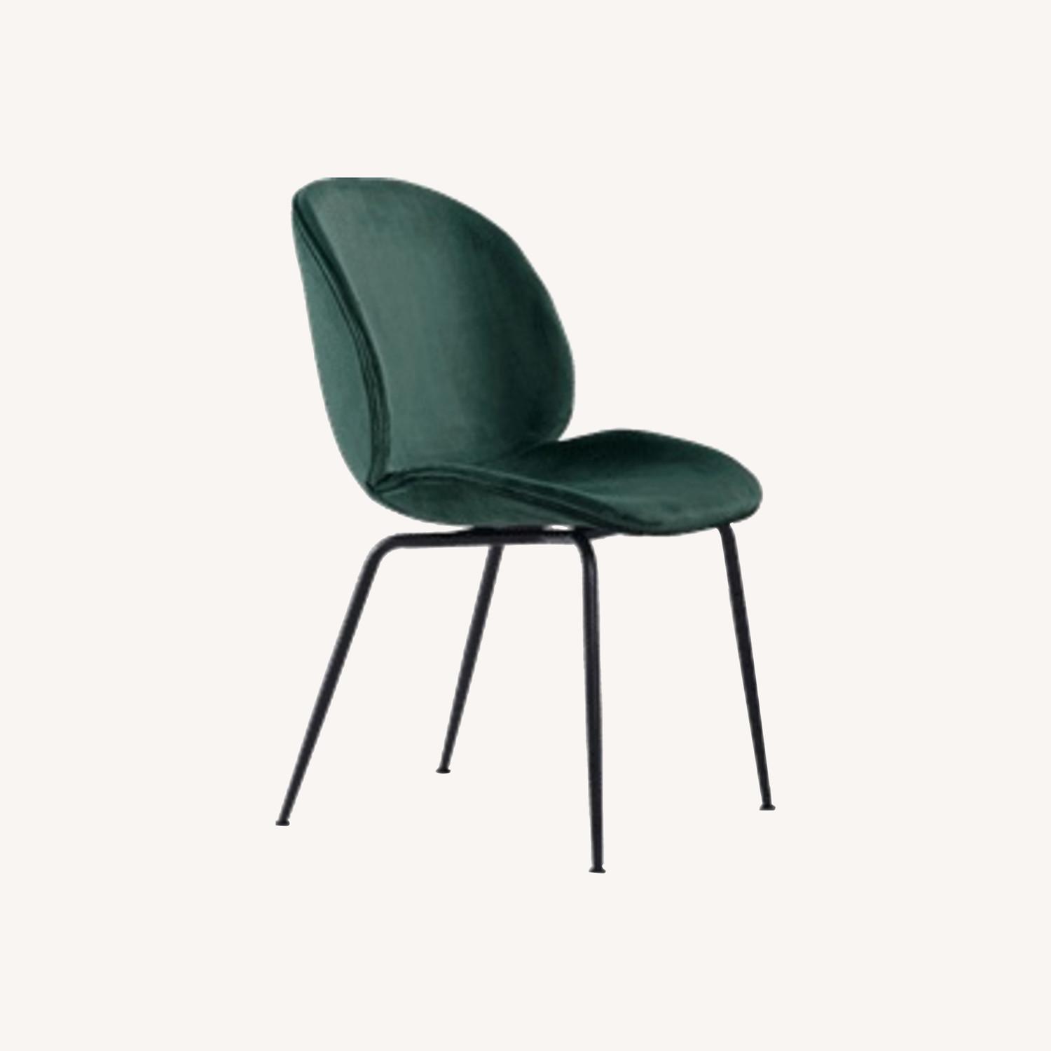 Rouse Home Beetle Green Velvet Dining Chairs - image-0