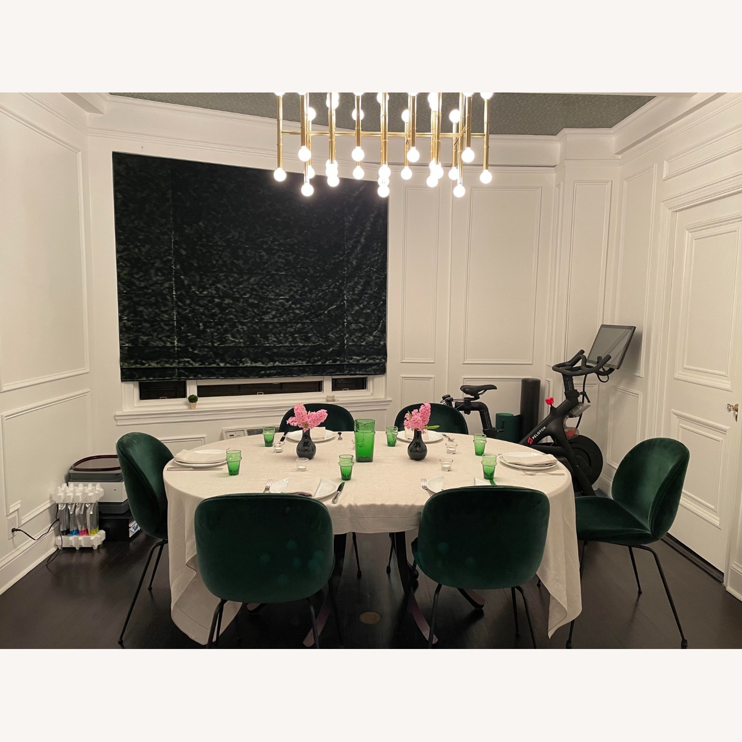 Rouse Home Beetle Green Velvet Dining Chairs - image-2