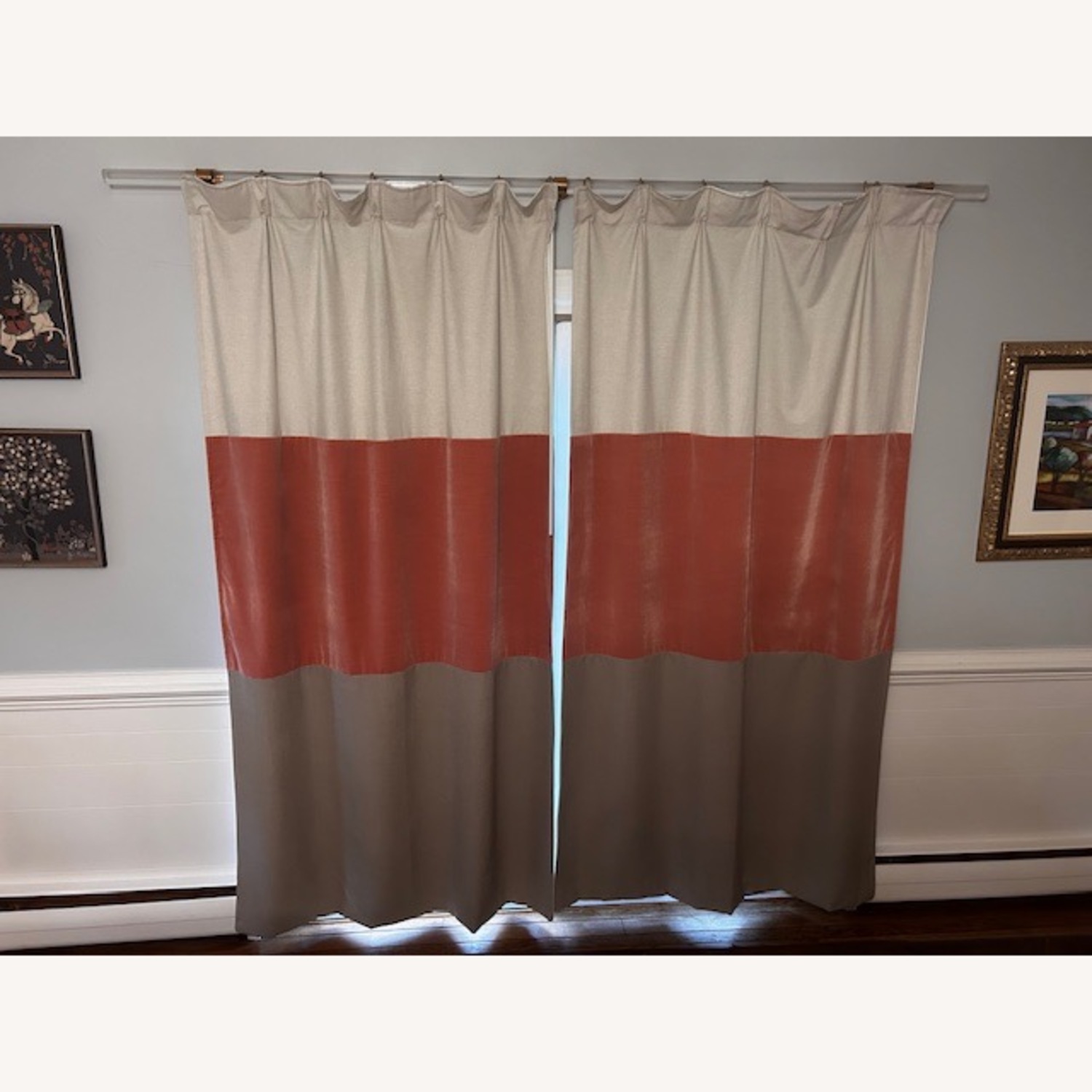 Natural Velvet Curtains - image-2