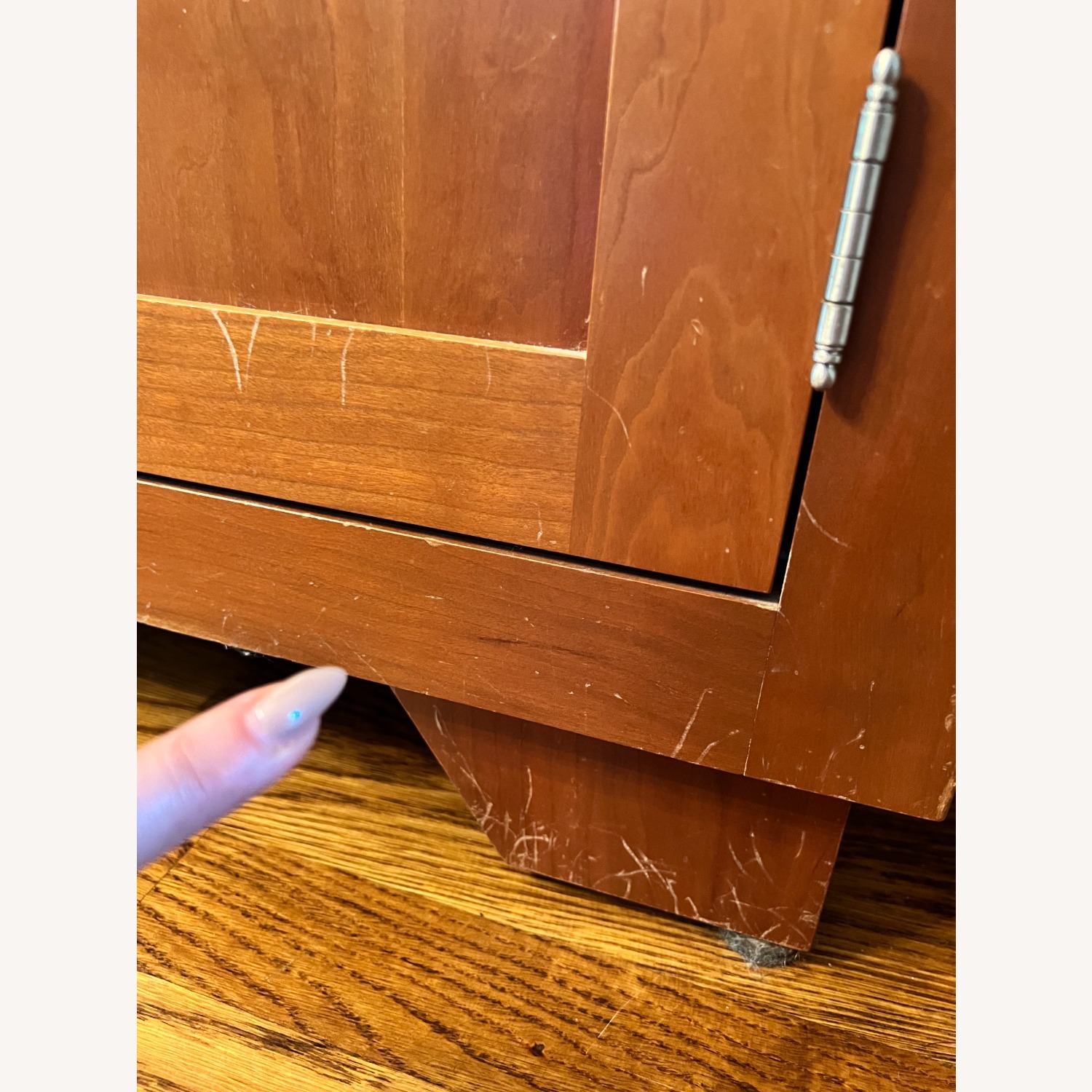 Arhaus Italian Cherry Wood Dining Display Cabinet  - image-3