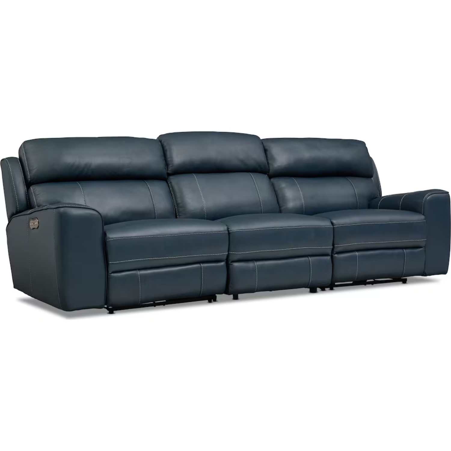 Value City Furniture Blue 3+ Seater Sofa - image-6