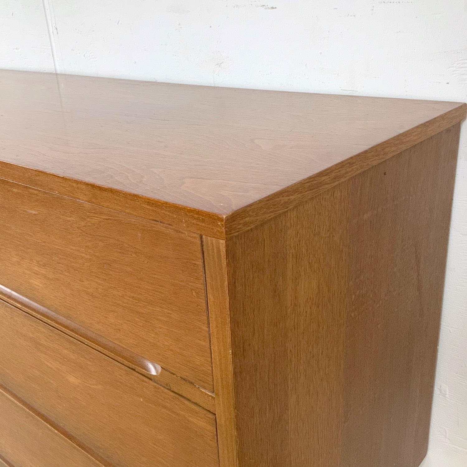 Mid-Century Nine Drawer Walnut Dresser - image-8