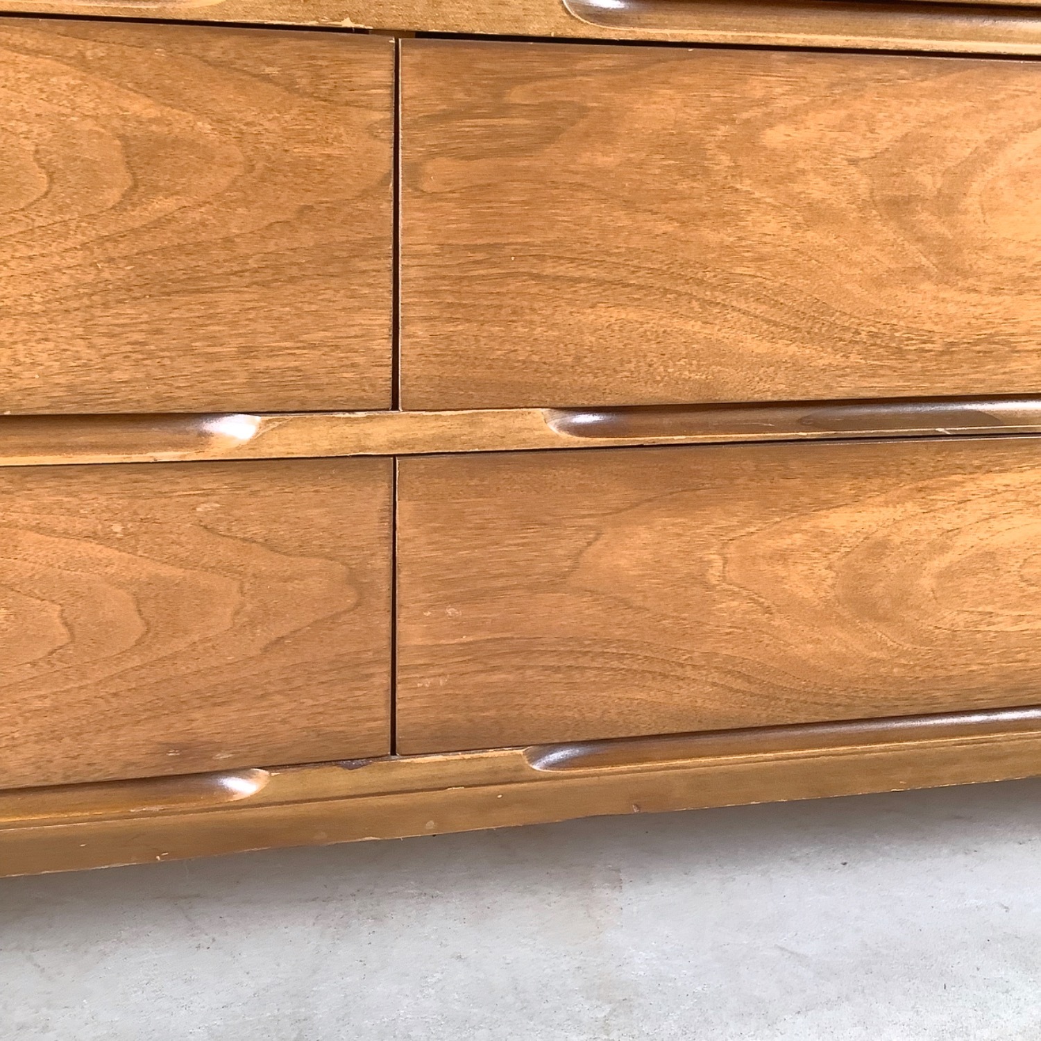Mid-Century Nine Drawer Walnut Dresser - image-11