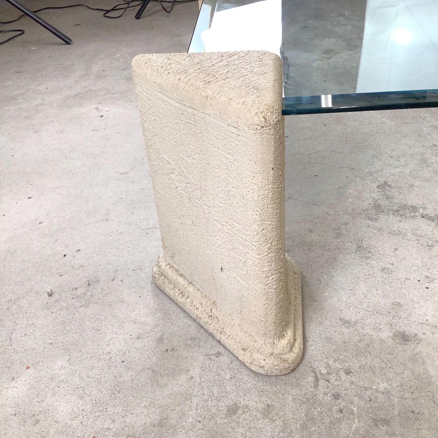 Vintage Modern Glass Top Coffee Table - image-9