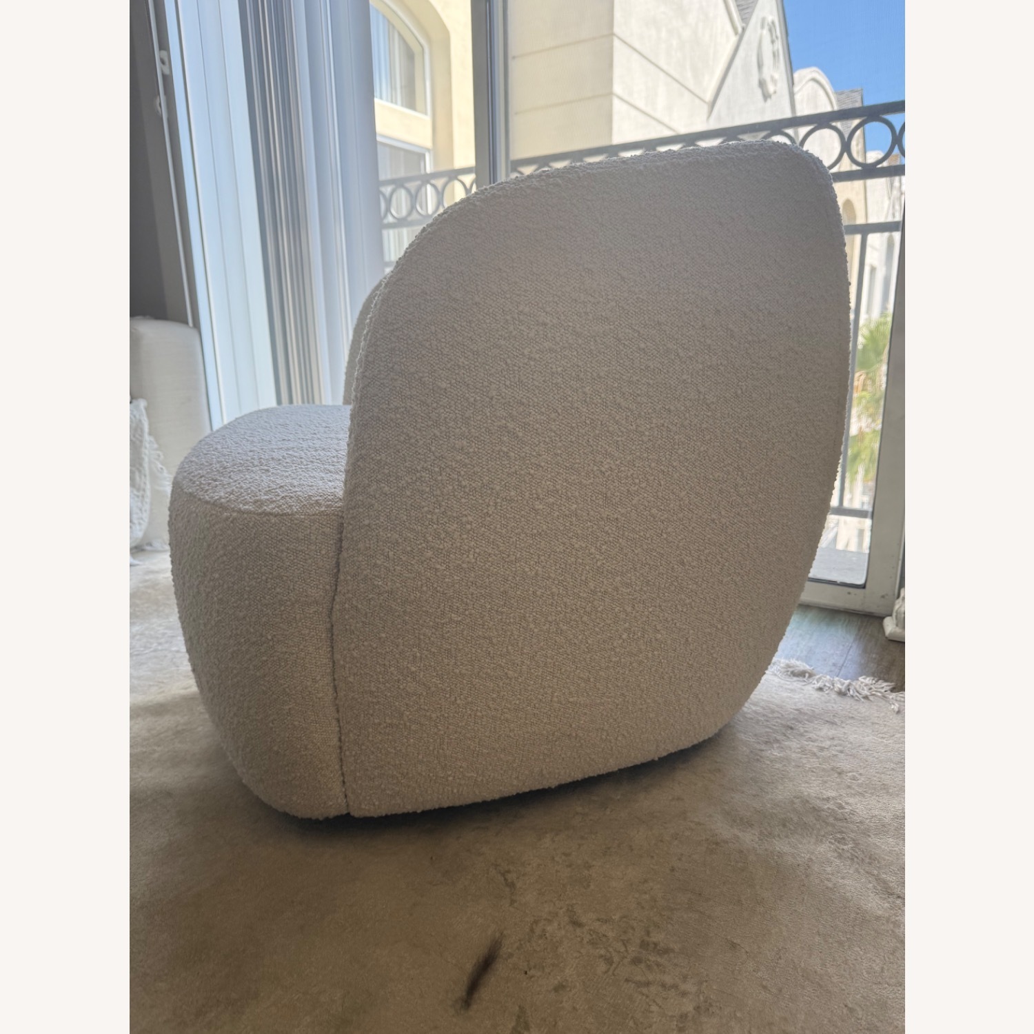 CB2 Gwyneth Ivory Boucle Chair by goop - image-2