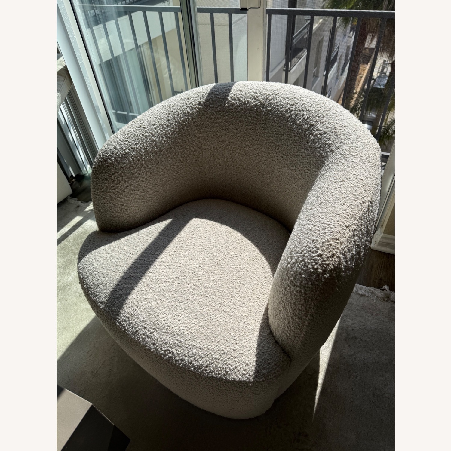 CB2 Gwyneth Ivory Boucle Chair by goop - image-4