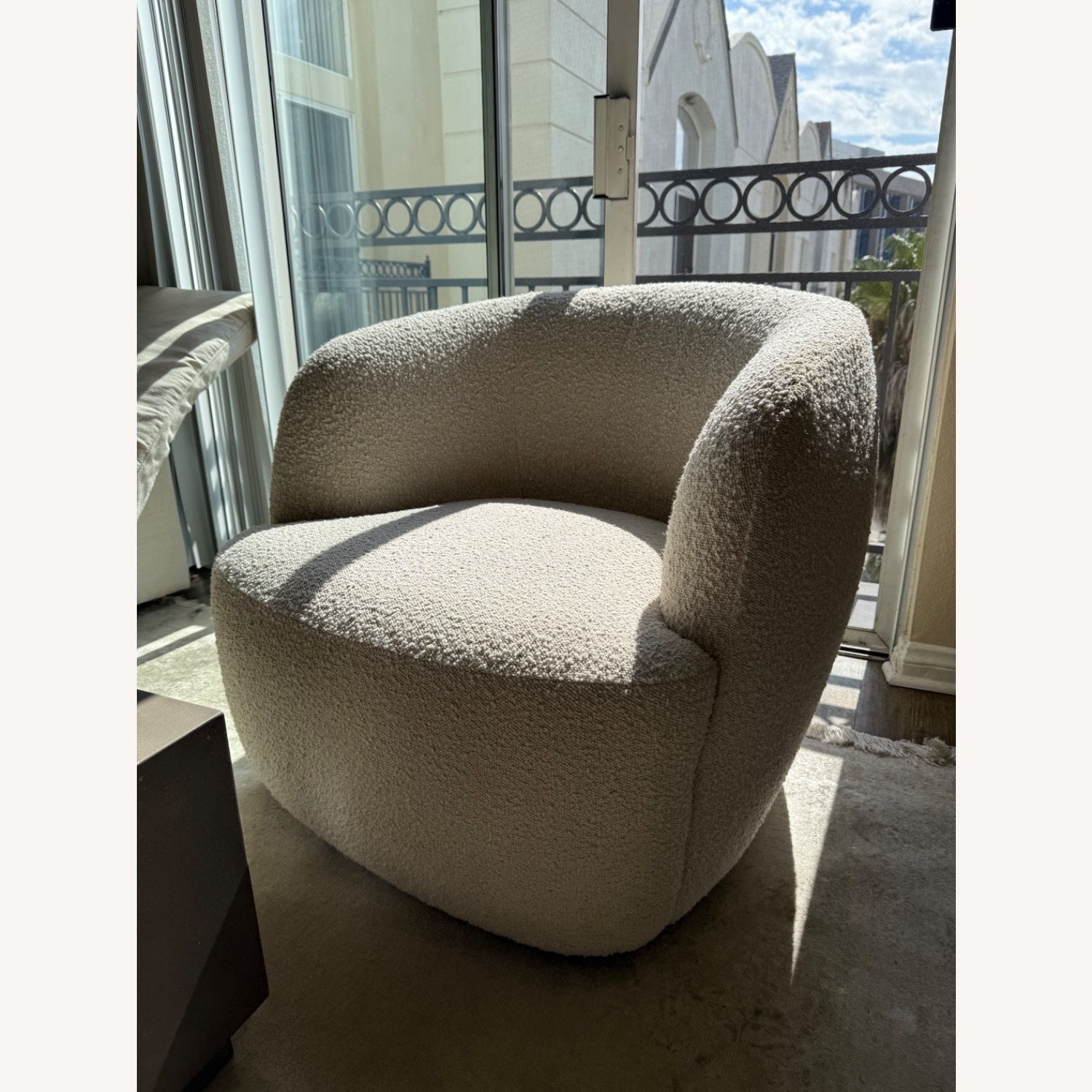 CB2 Gwyneth Ivory Boucle Chair by goop - image-3