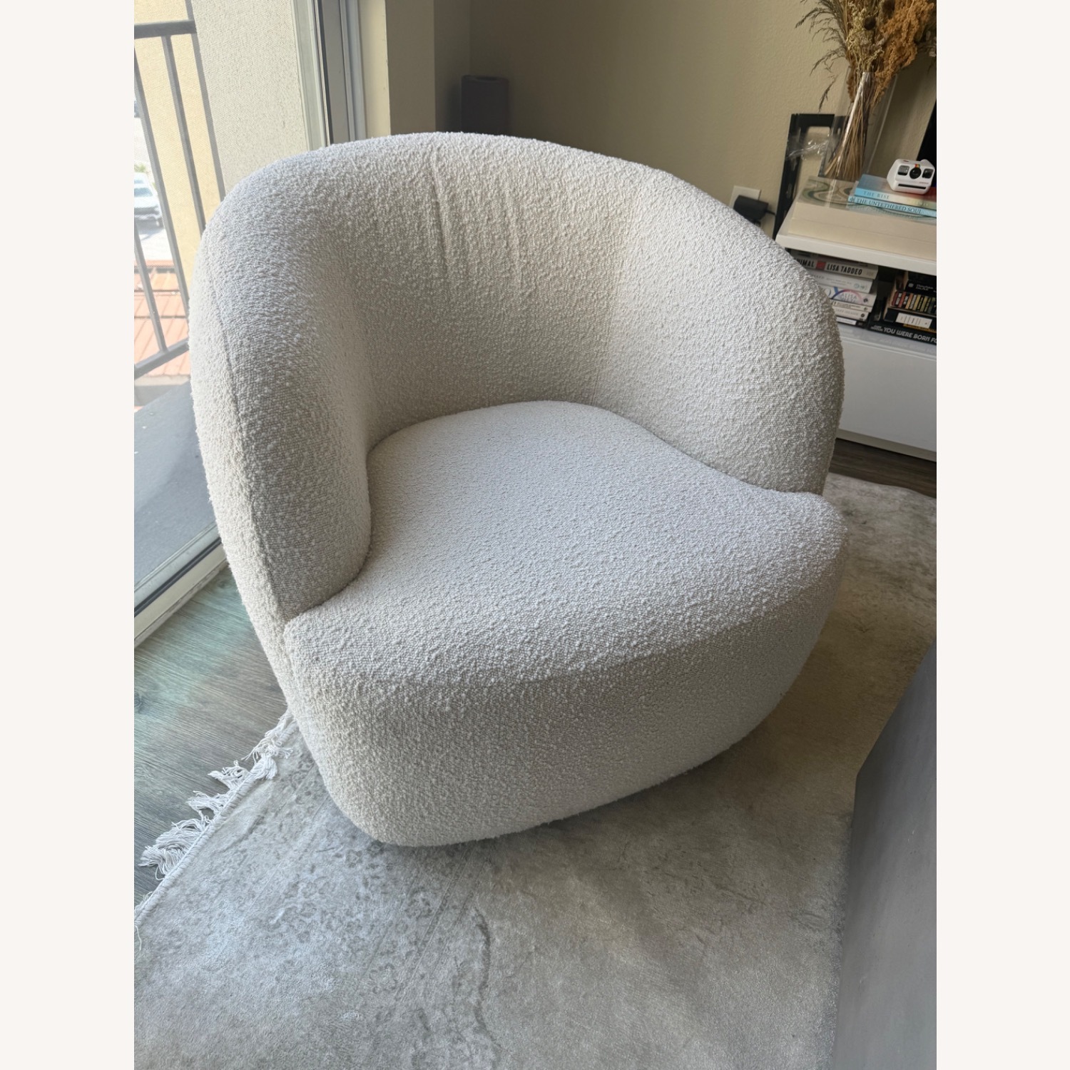 CB2 Gwyneth Ivory Boucle Chair by goop - image-1
