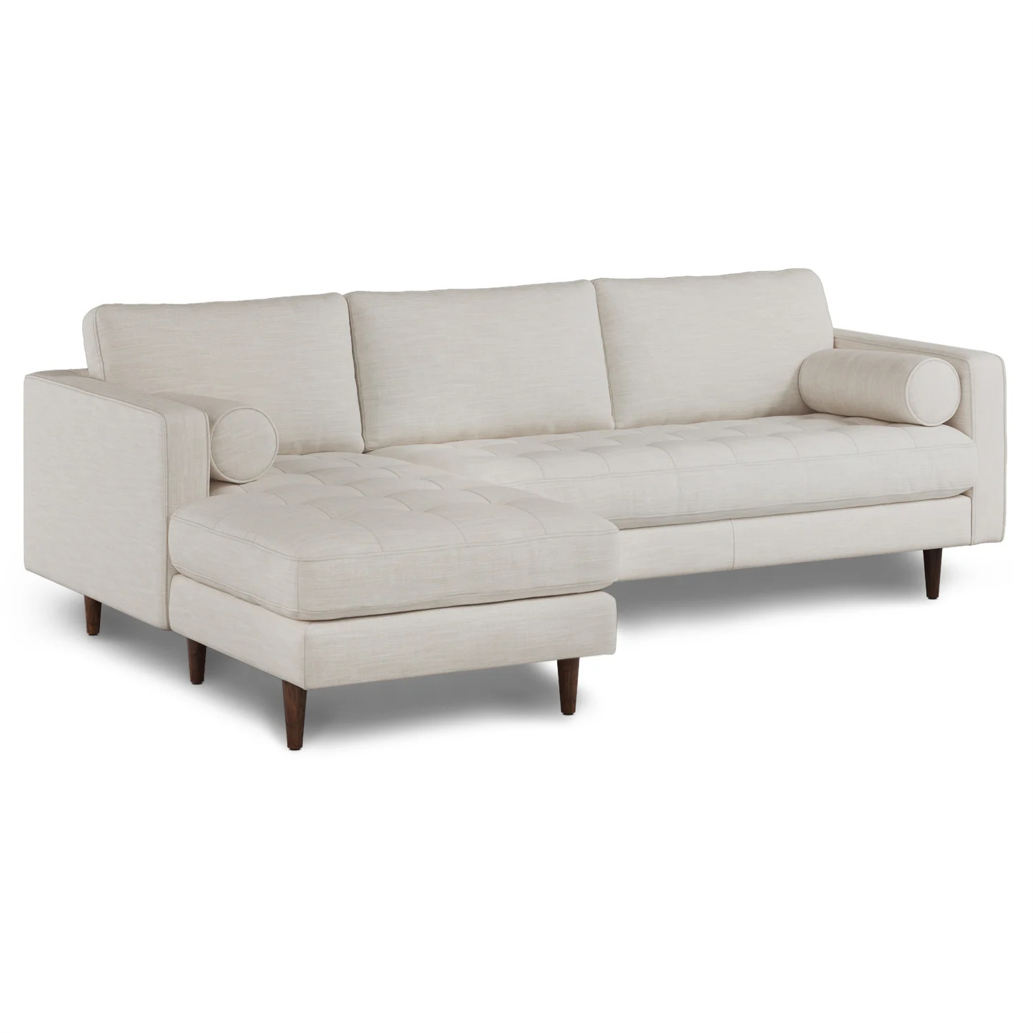 Sven Birch Ivory Couch + Ottoman  - image-5