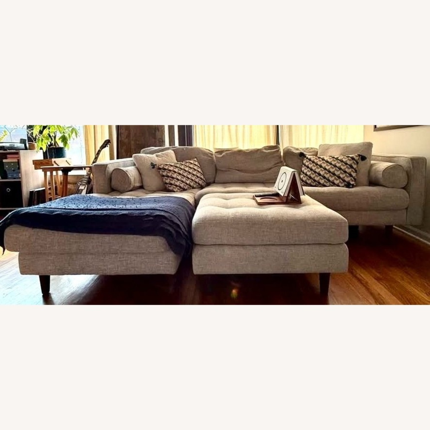 Sven Birch Ivory Couch + Ottoman  - image-1