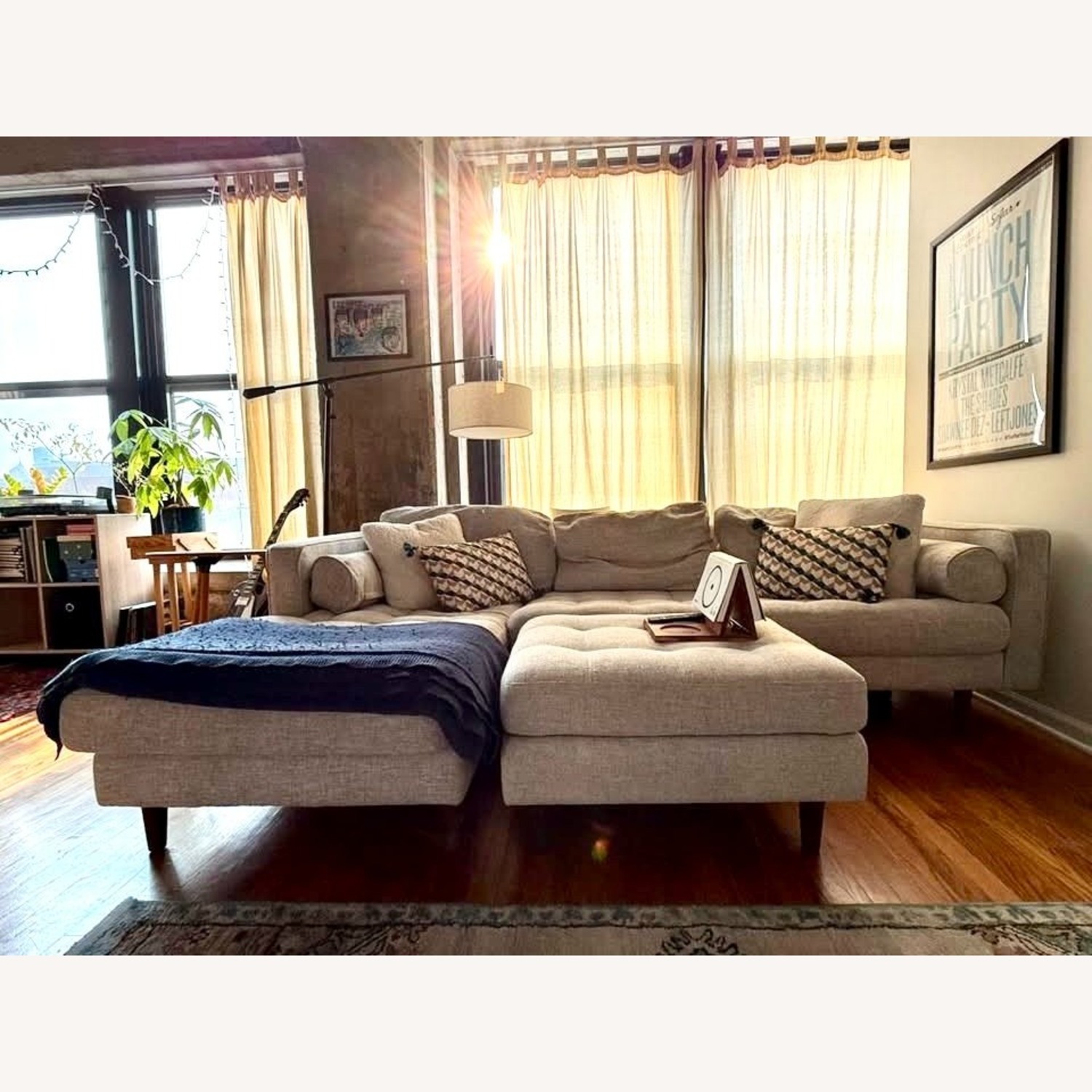 Sven Birch Ivory Couch + Ottoman  - image-2