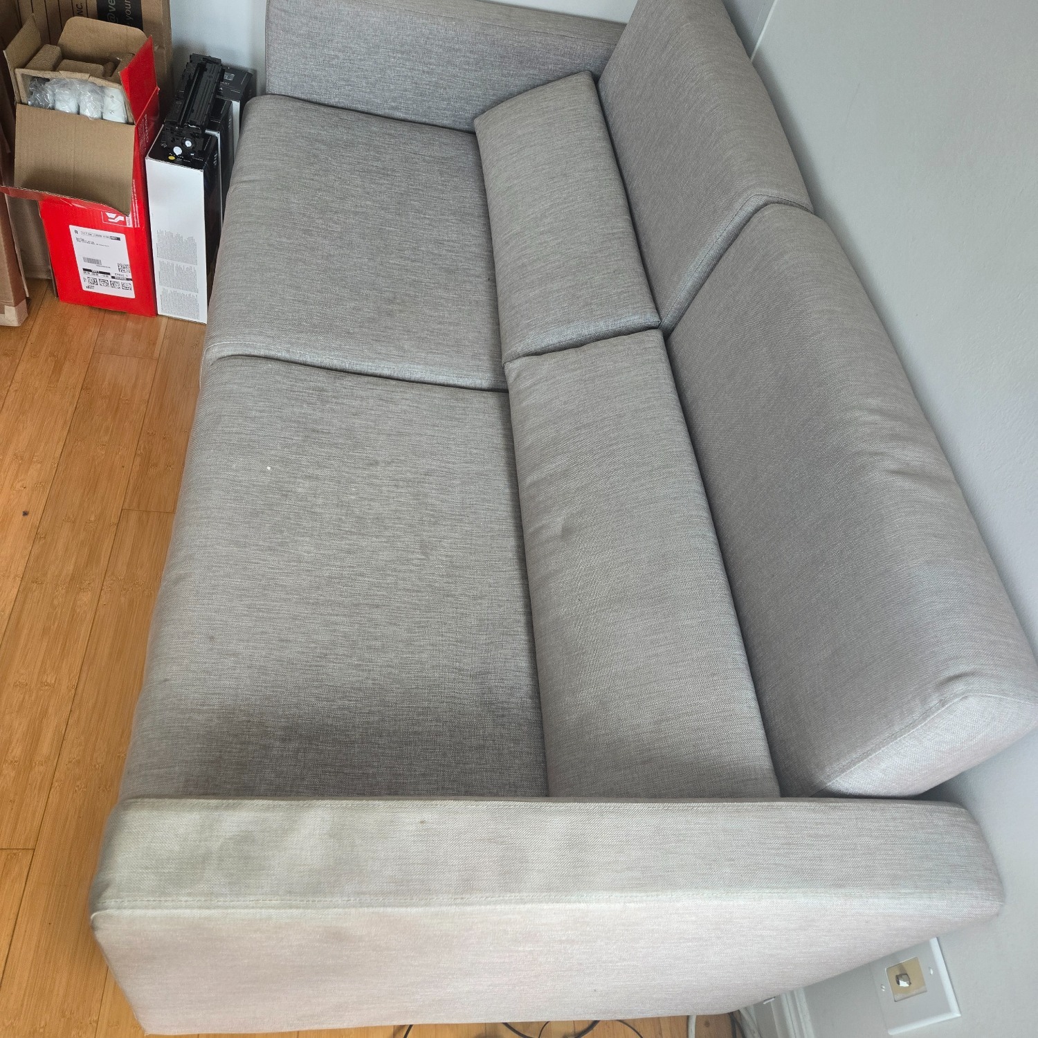 Bo Concept Light Gray Fabric Sleeper Sofa - image-2