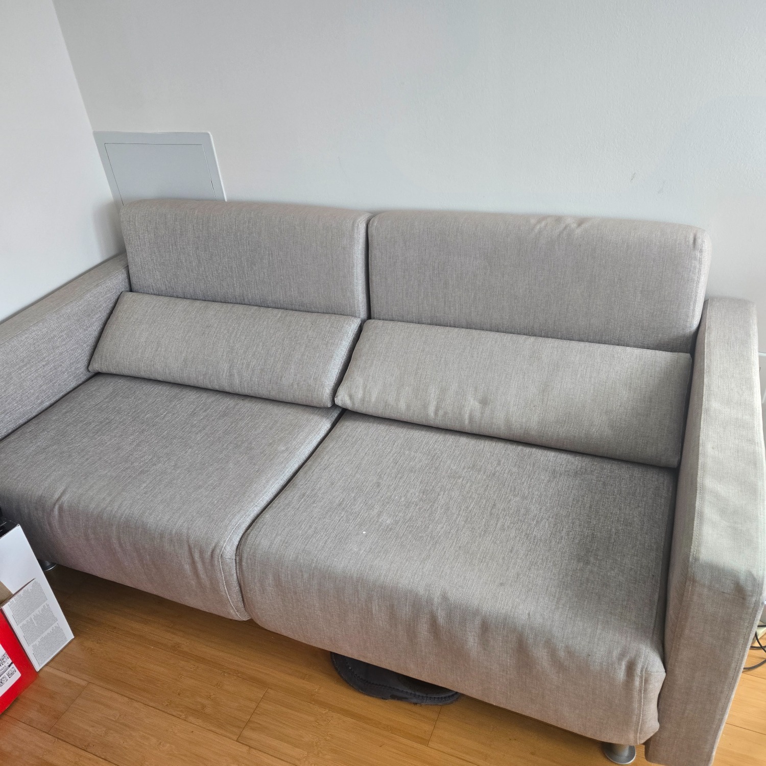 Bo Concept Light Gray Fabric Sleeper Sofa - image-1