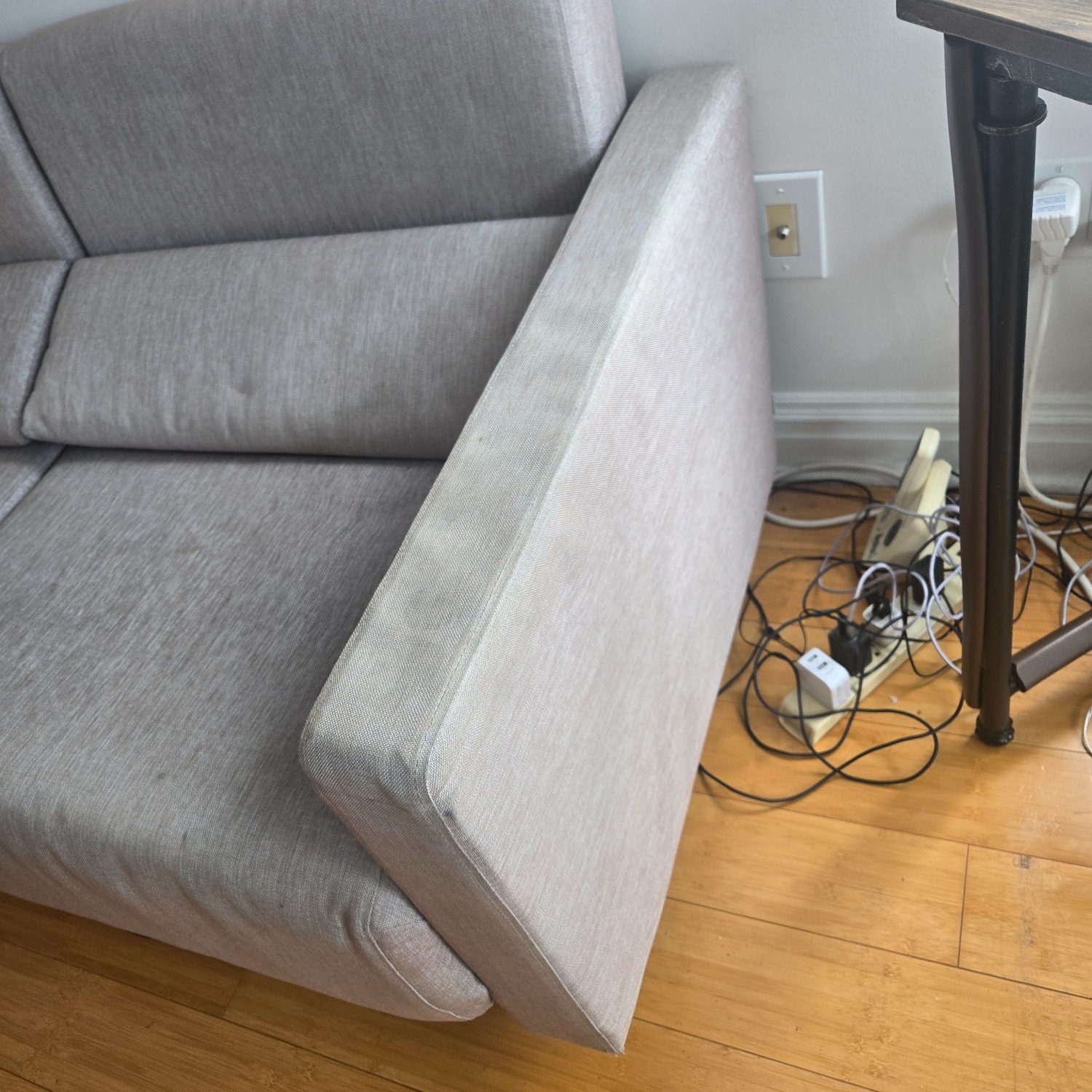 Bo Concept Light Gray Fabric Sleeper Sofa - image-3