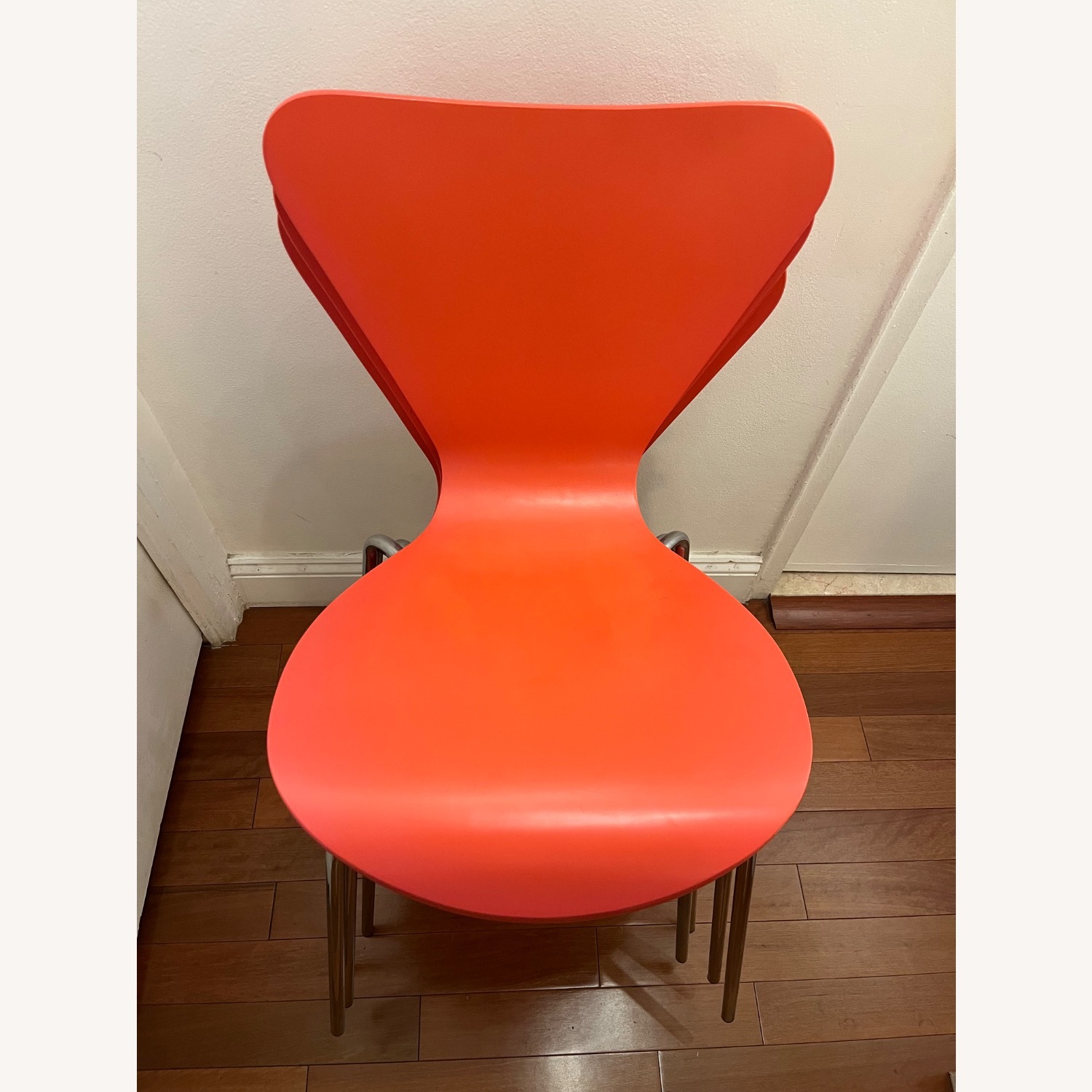 Room & Board Jake Orange Wood Dining Chairs - image-3