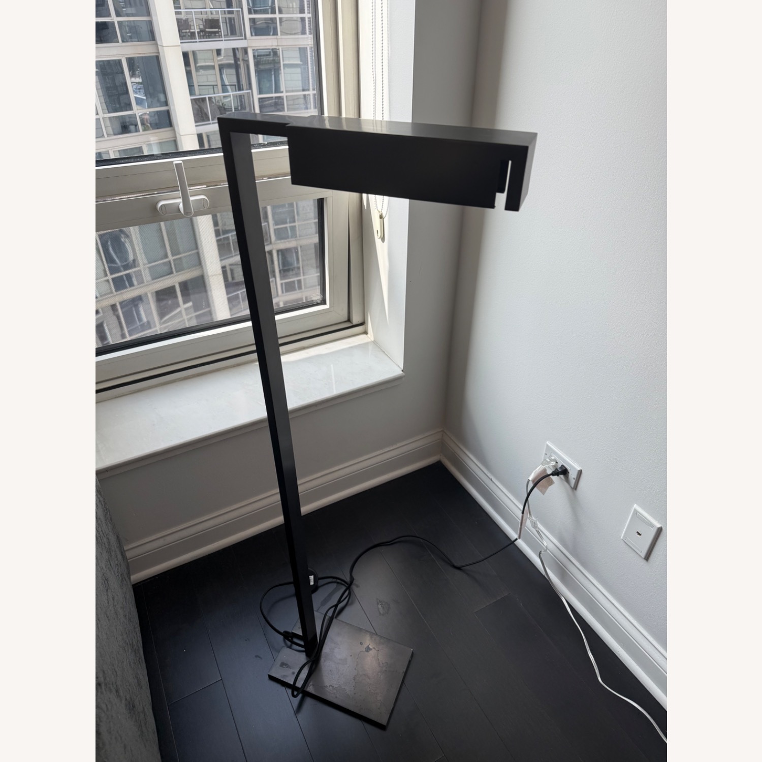 CB2 Wilde Blackend Brass Task Floor Lamp - image-2
