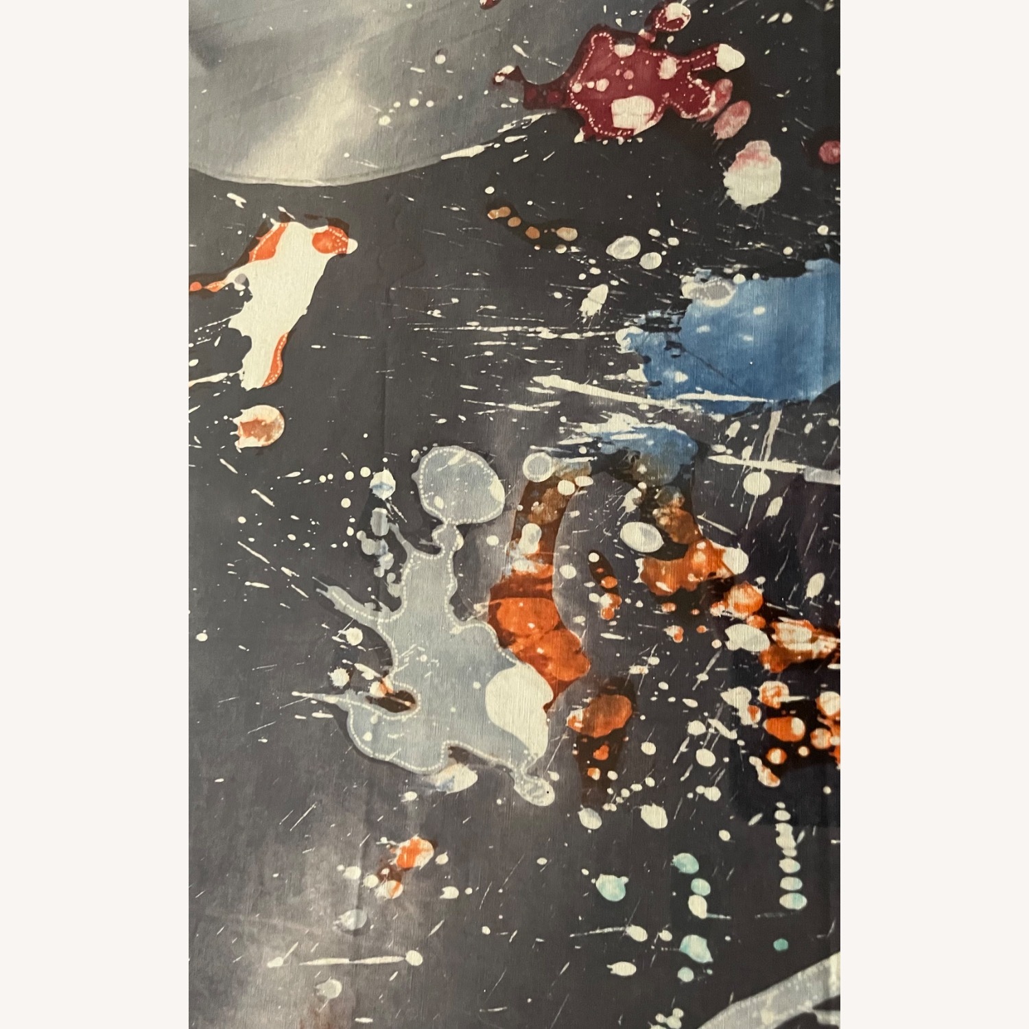 Vintage Abstract Silkscreen Textile Print - image-9