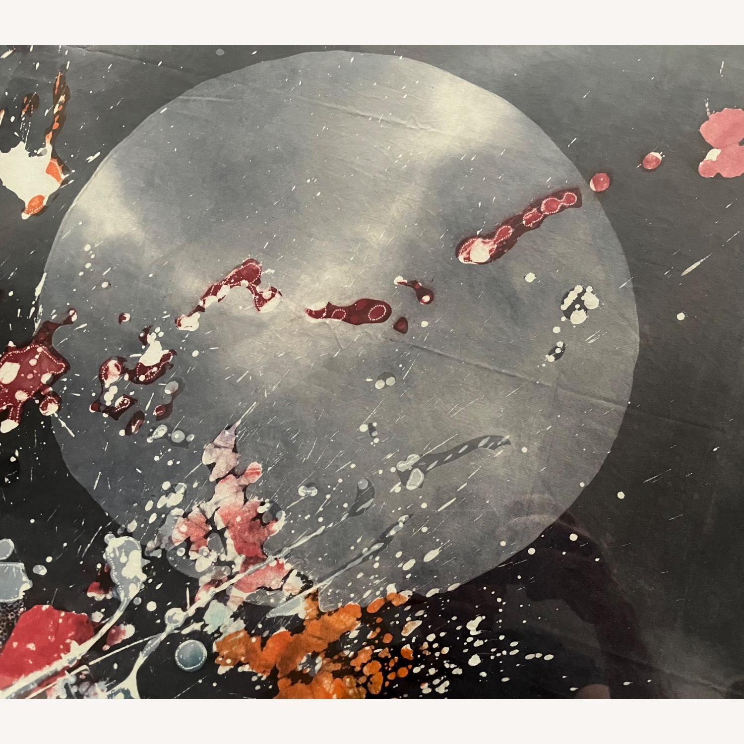 Vintage Abstract Silkscreen Textile Print - image-5