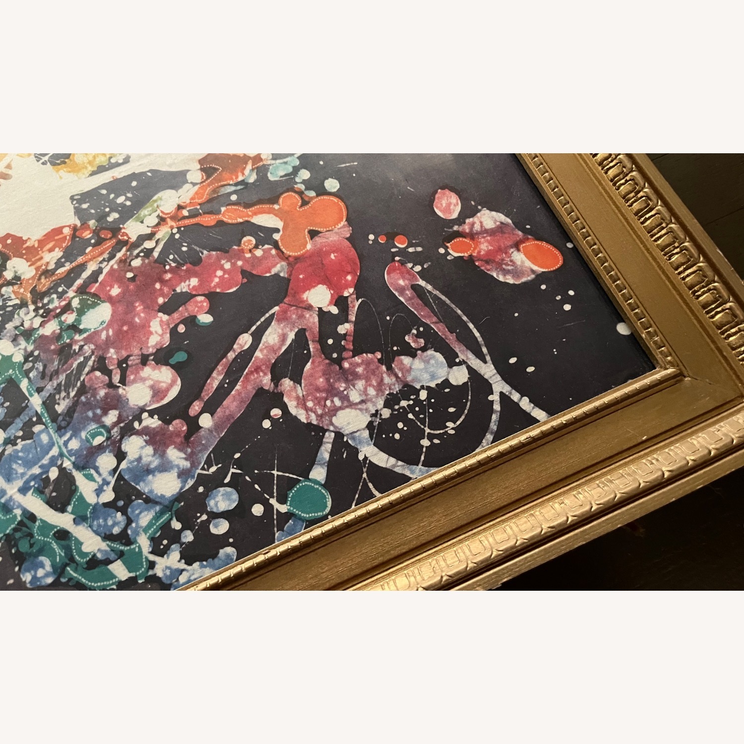 Vintage Abstract Silkscreen Textile Print - image-8