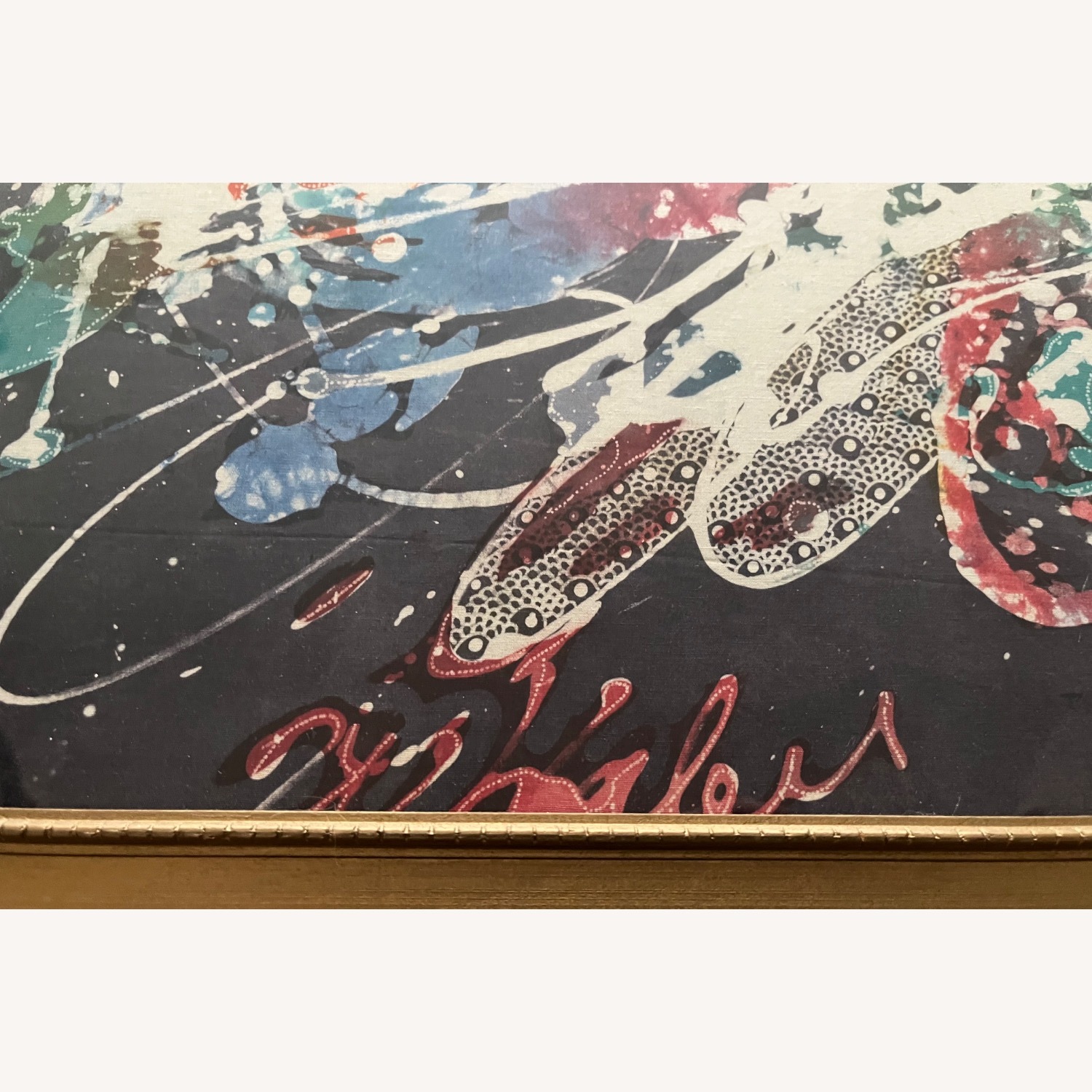 Vintage Abstract Silkscreen Textile Print - image-6