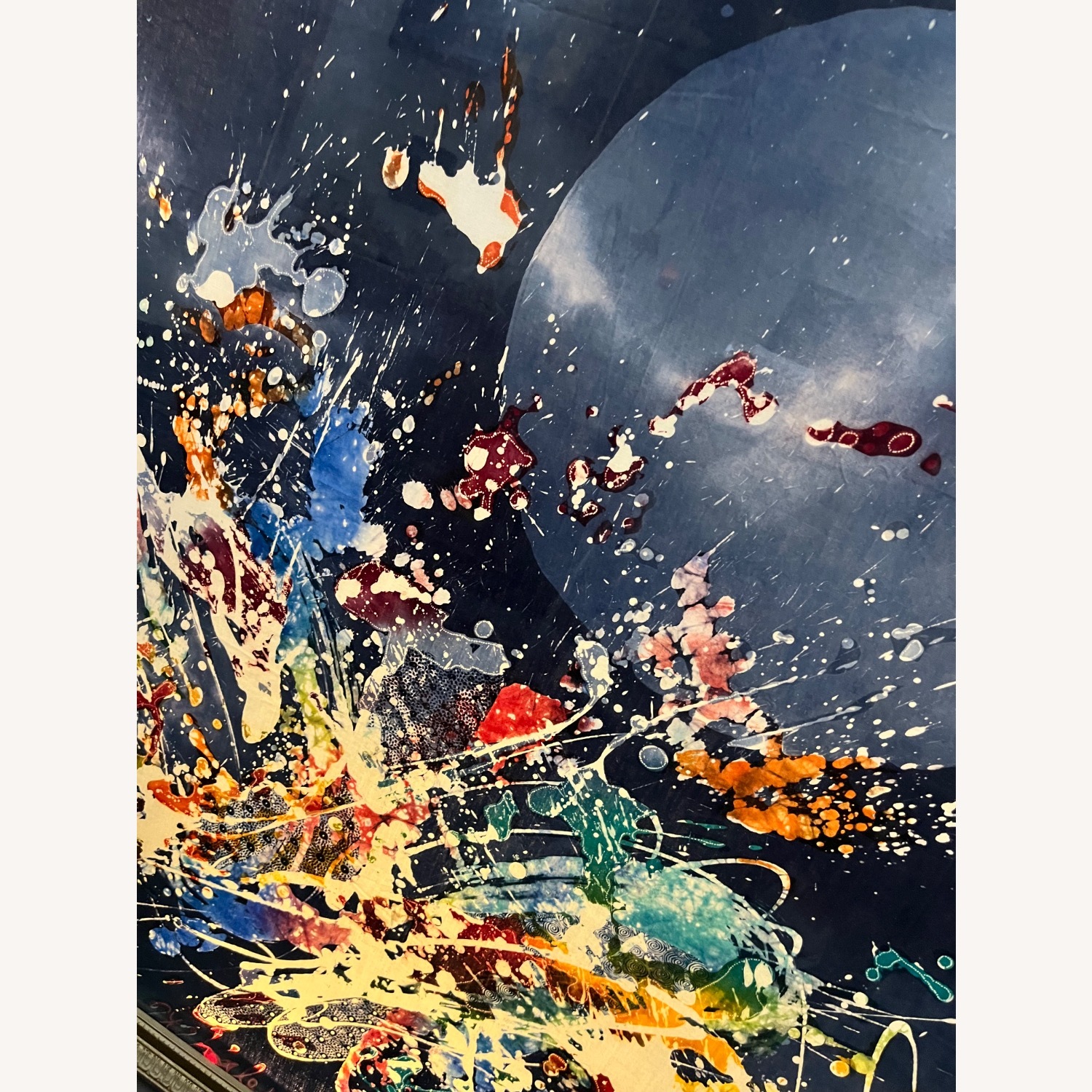 Vintage Abstract Silkscreen Textile Print - image-4