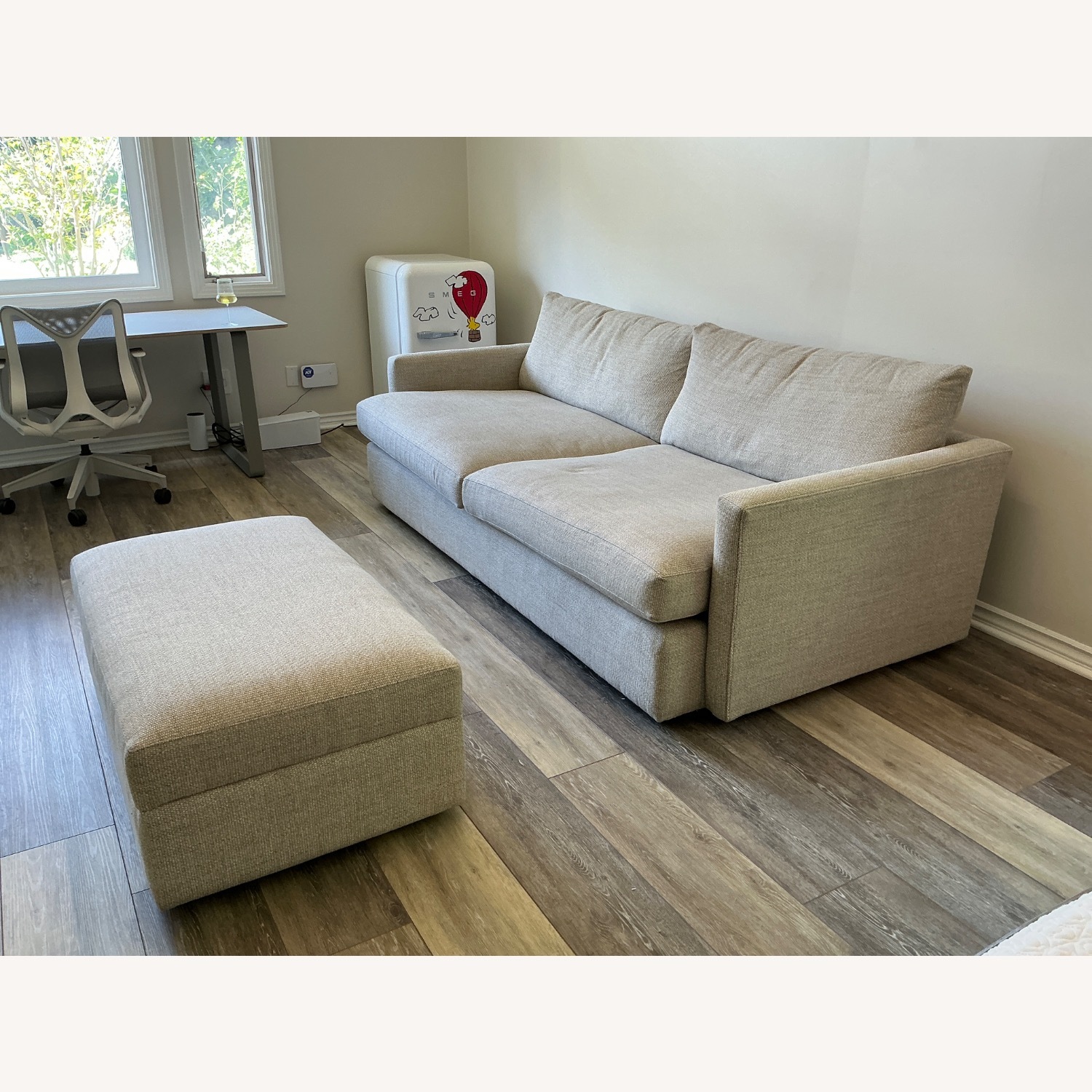 Crate & Barrel Lounge Fabric 3+ Seater Sofa - image-3