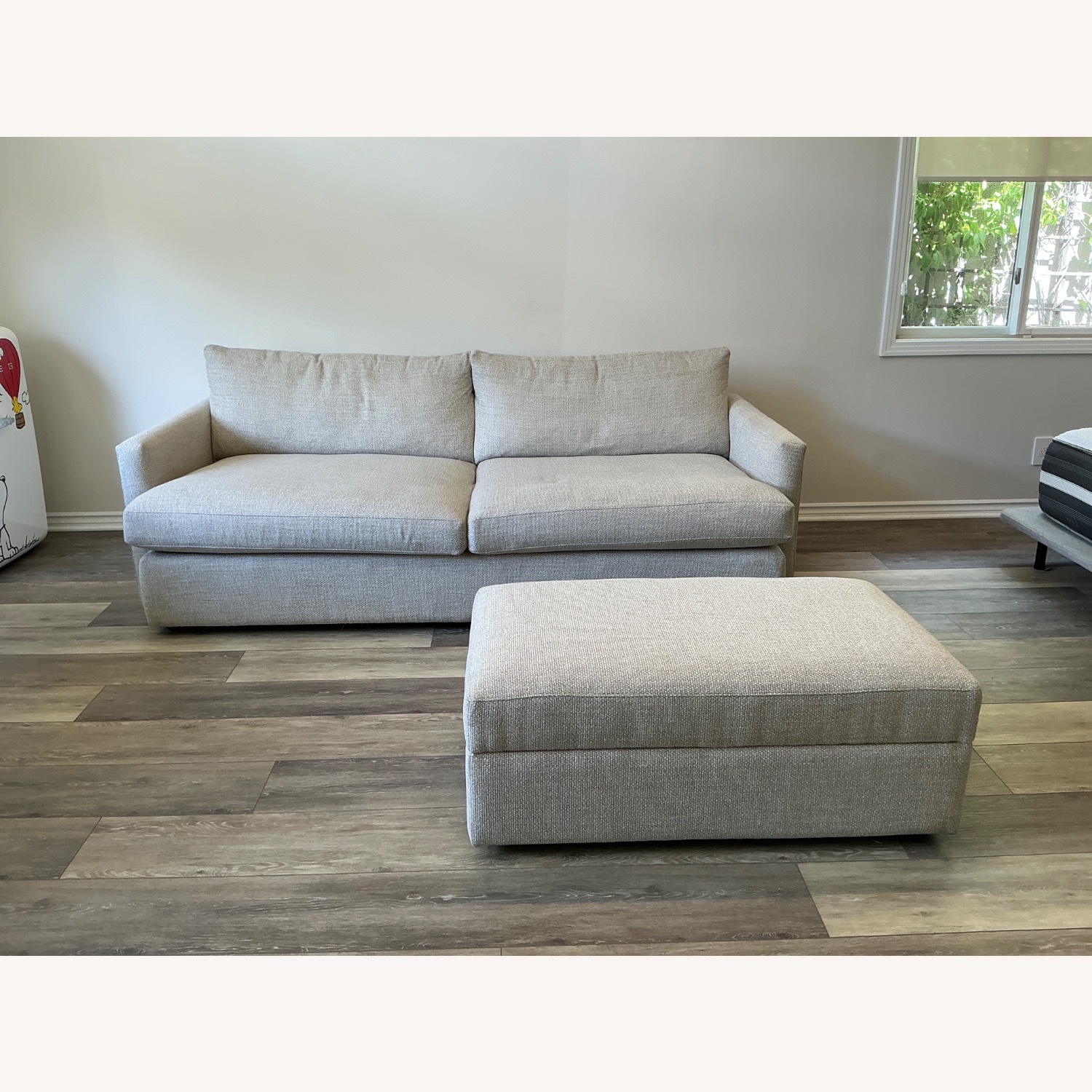 Crate & Barrel Lounge Fabric 3+ Seater Sofa - image-1