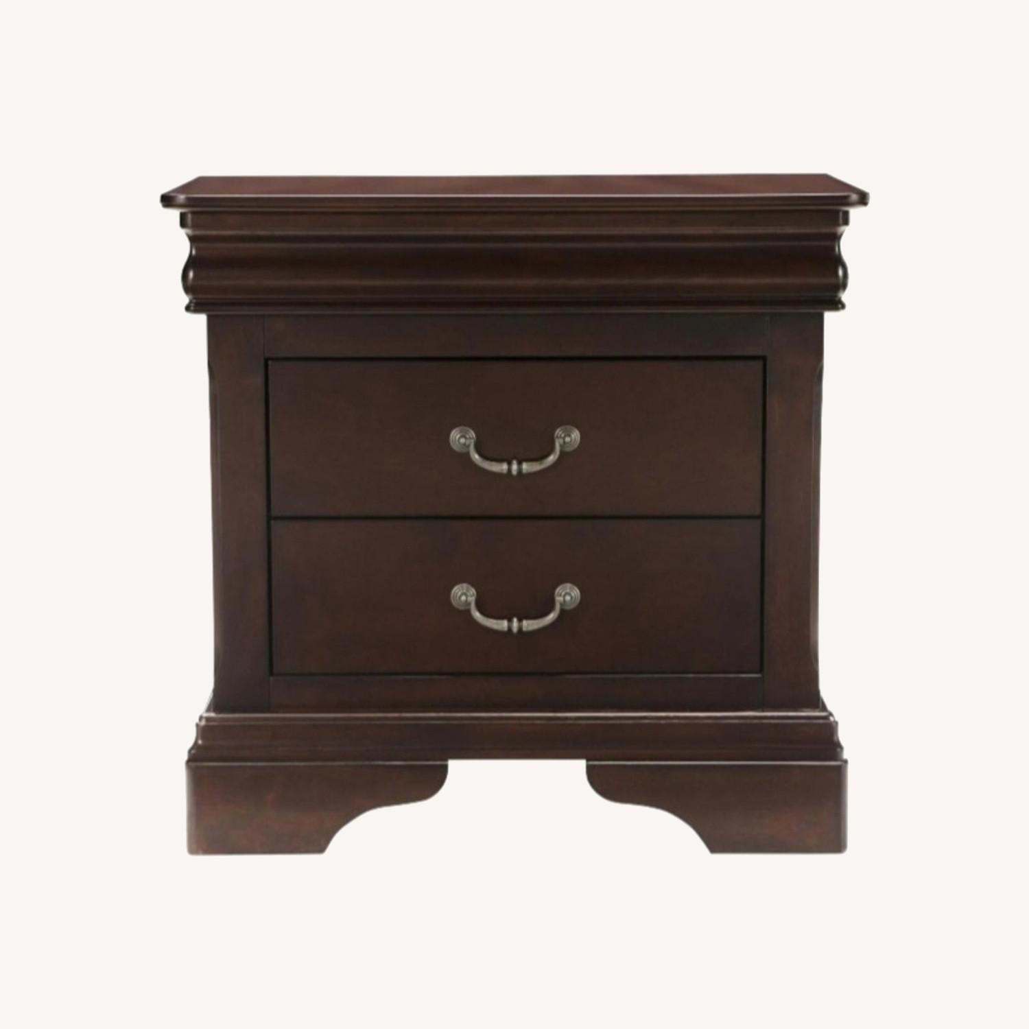 Raymour & Flanigan Charleston Dark Brown Wood Nightstands - image-0