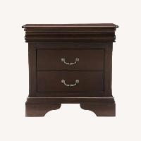Raymour & Flanigan Charleston Dark Brown Wood Nightstands