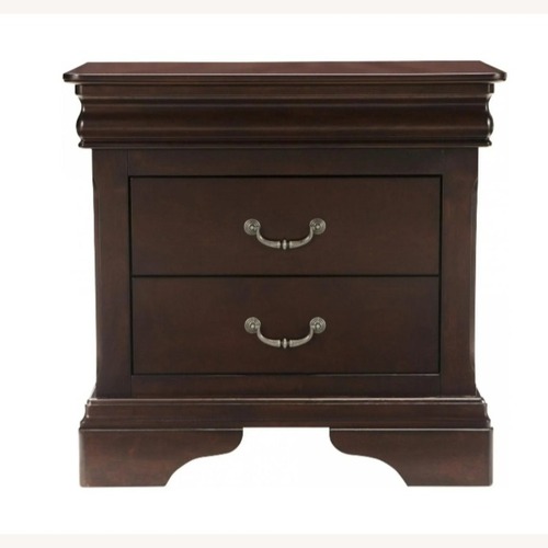 Used Raymour & Flanigan Charleston Dark Brown Wood Nightstands for sale on AptDeco