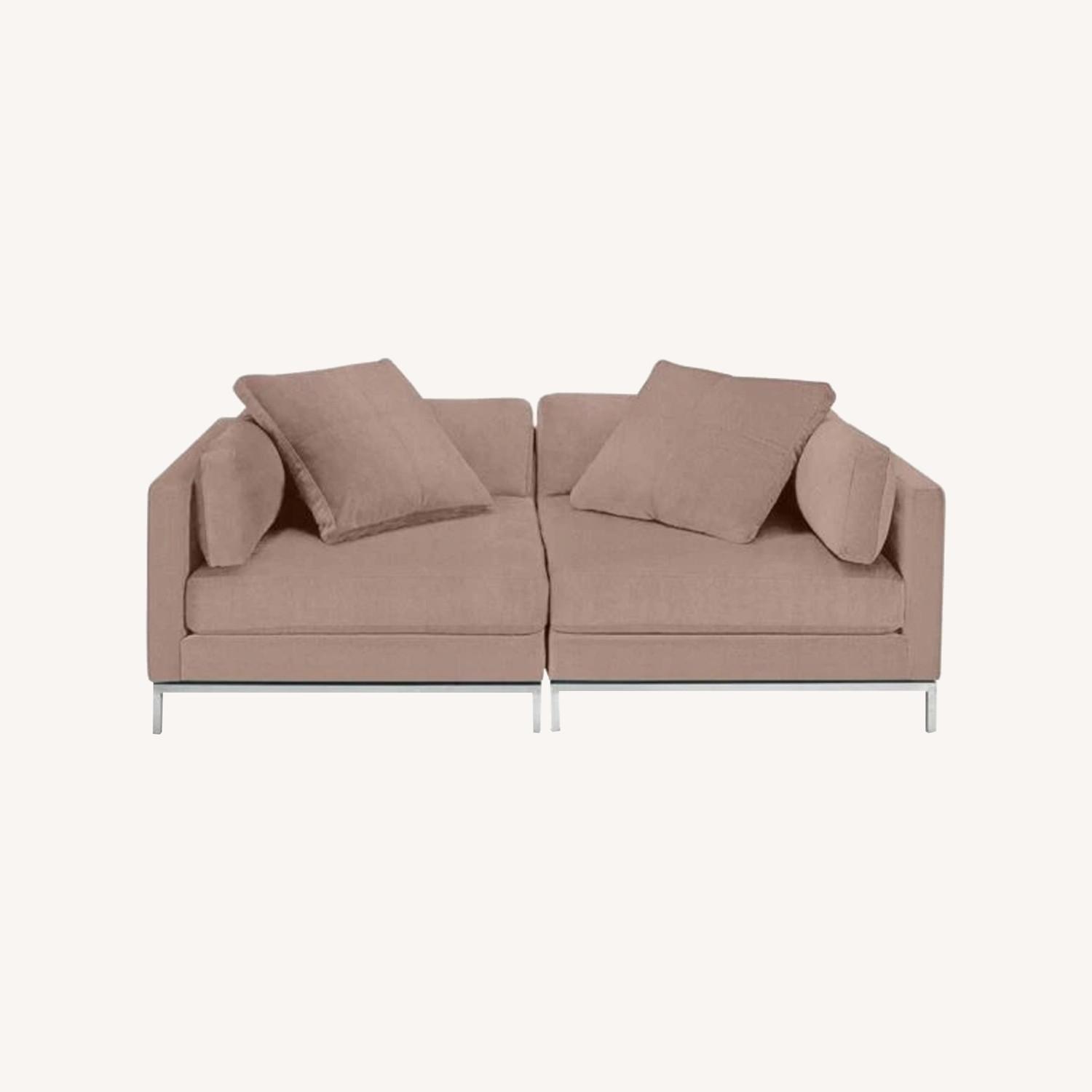 Z Gallerie Ventura Natural Fabric 2 Piece Sectional - image-0