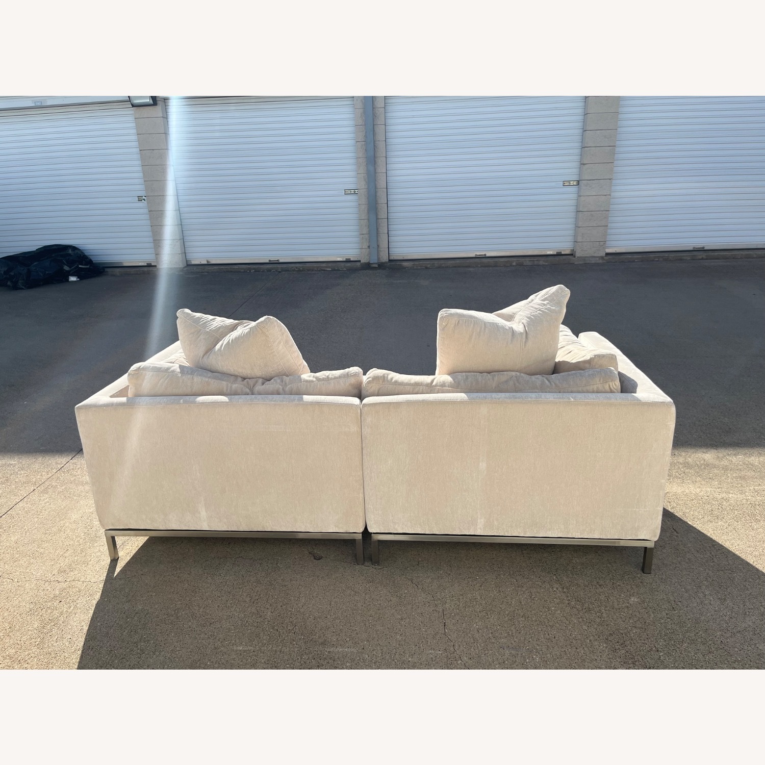 Z Gallerie Ventura Natural Fabric 2 Piece Sectional - image-3