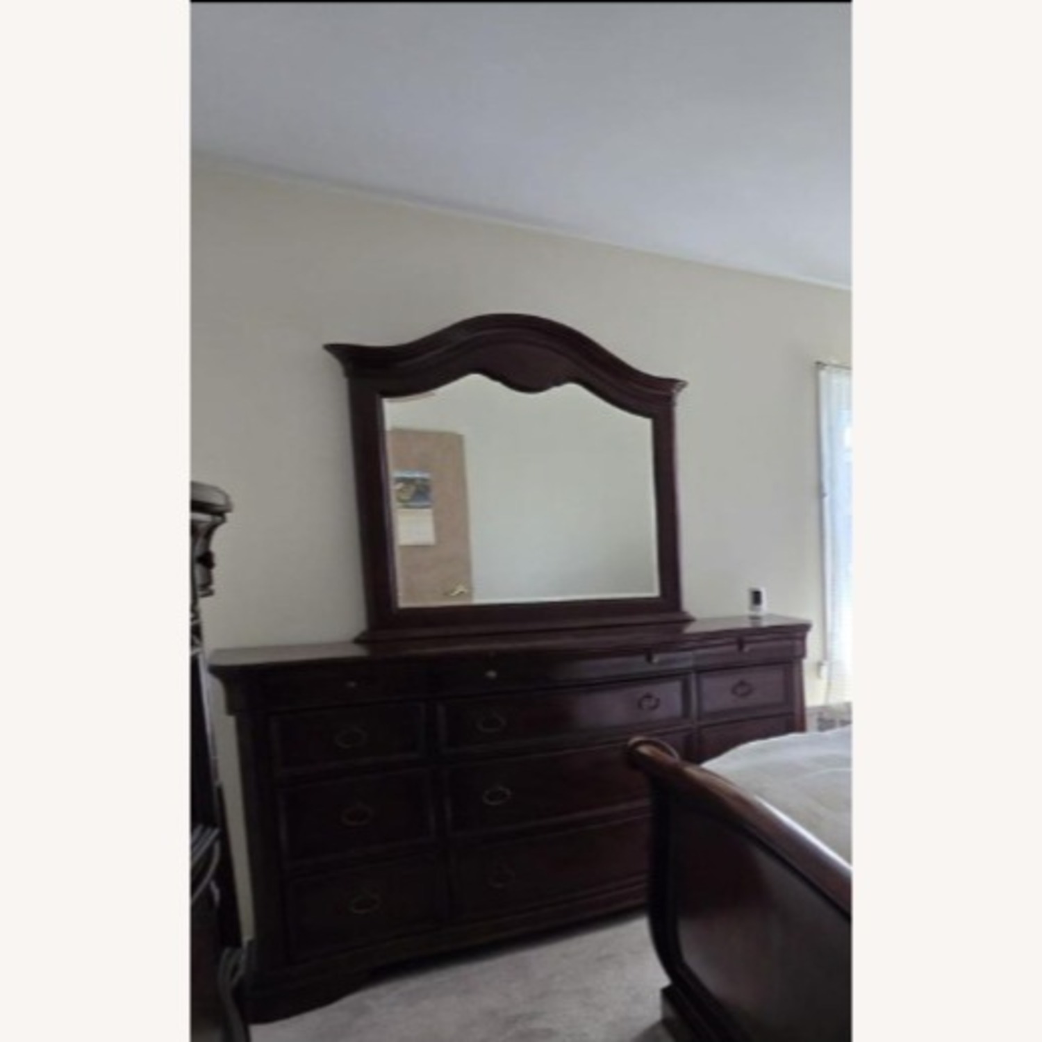 Raymour & Flanigan Dark Brown Wood Dresser - image-1