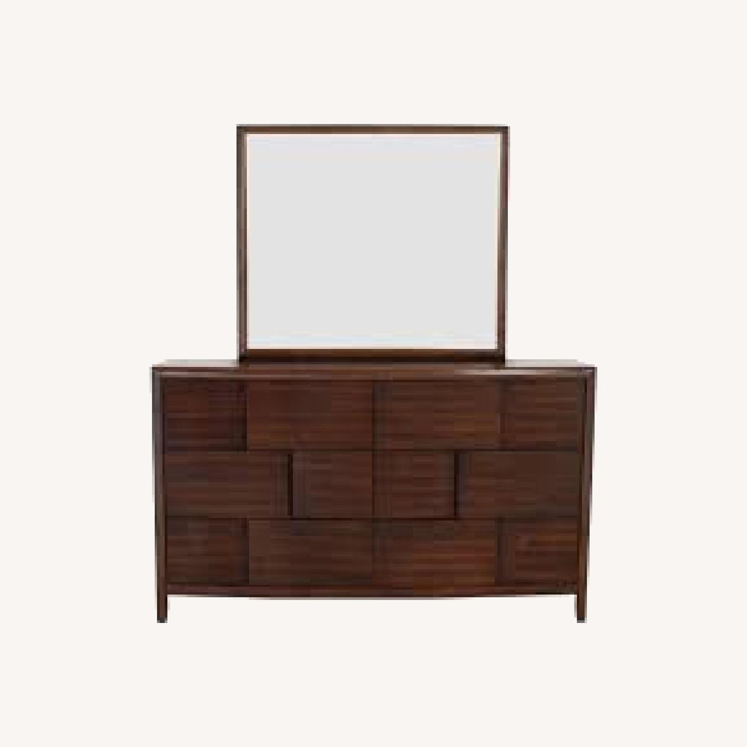 Raymour & Flanigan Saratoga Dark Brown Wood Dresser - image-0