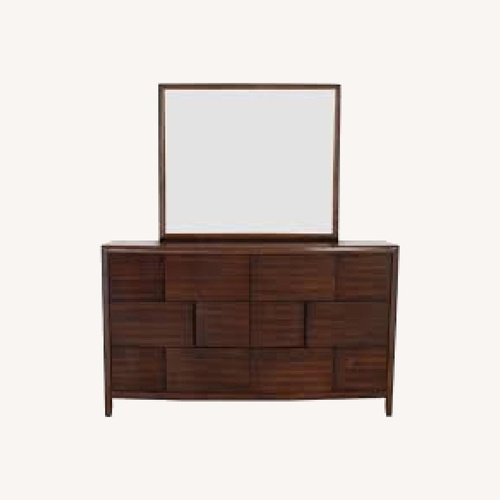 Used Raymour & Flanigan Saratoga Dark Brown Wood Dresser for sale on AptDeco