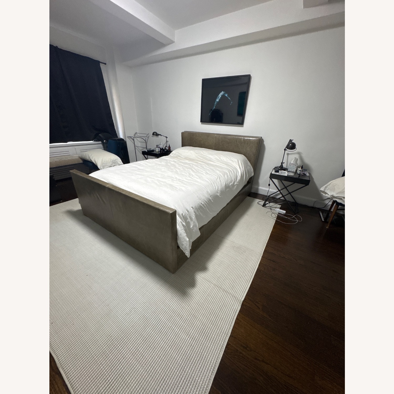 Leather Bed Frame Queen - image-2