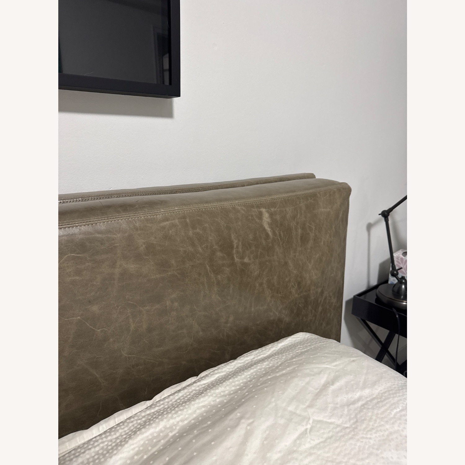 Leather Bed Frame Queen - image-4