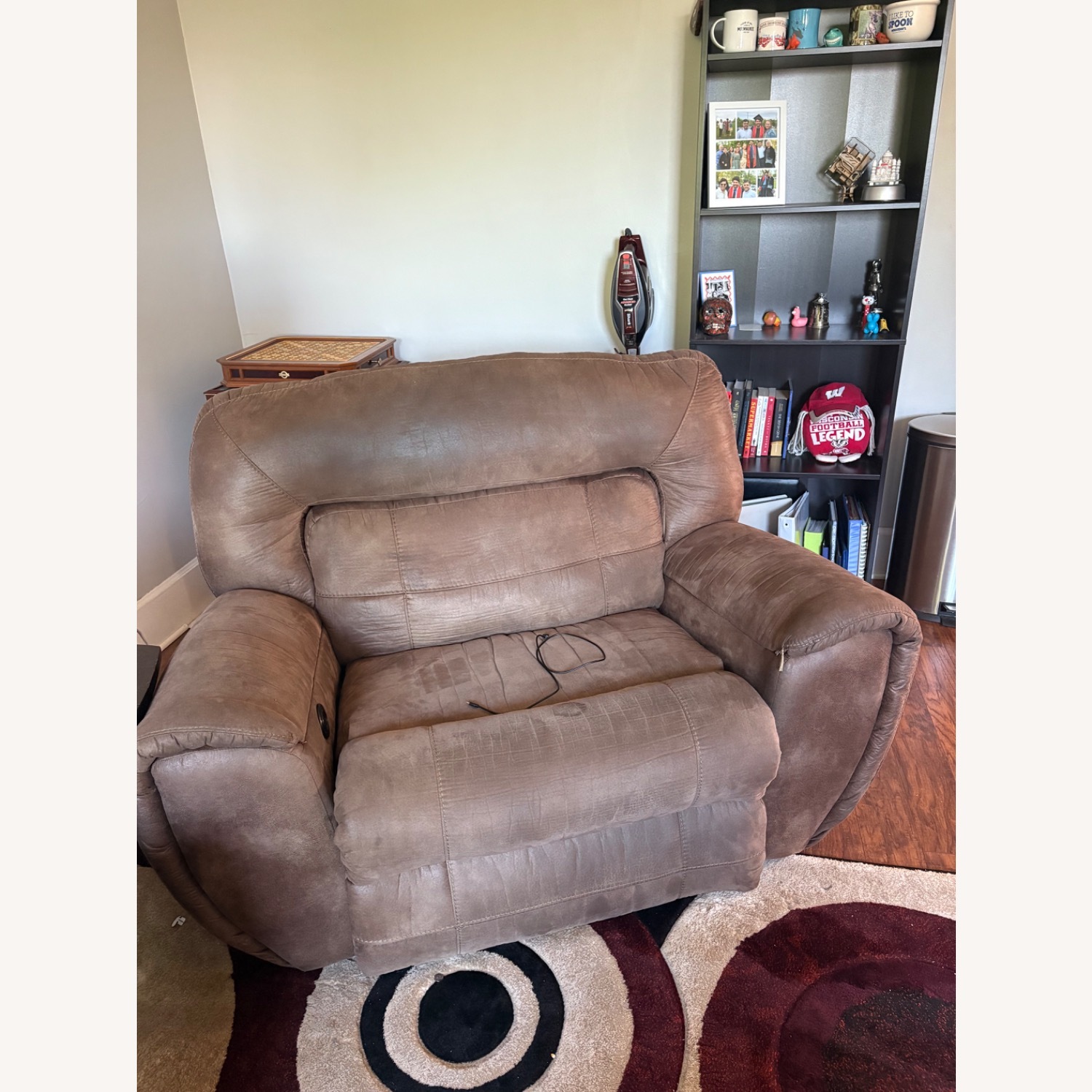 Brown Reclining Chair Electric Recliner - image-1