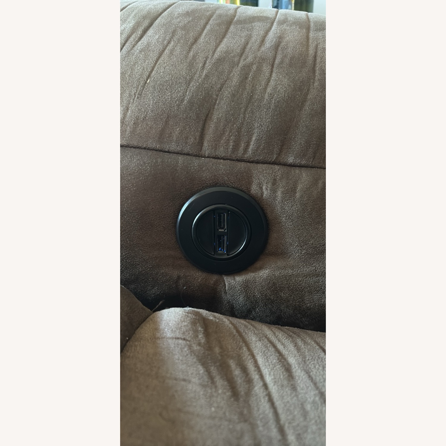 Brown Reclining Chair Electric Recliner - image-3