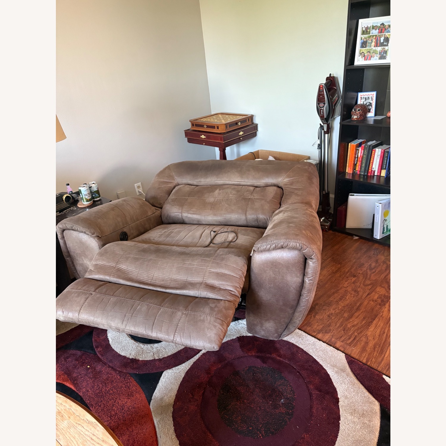 Brown Reclining Chair Electric Recliner - image-2