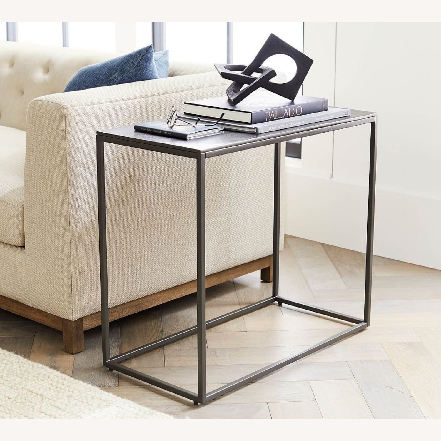 Pottery Barn Duke Metal Side Table - image-4