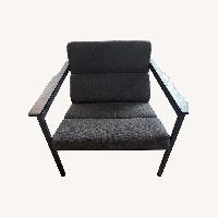 Gus Modern Halifax Chair Black Fabric Armchair