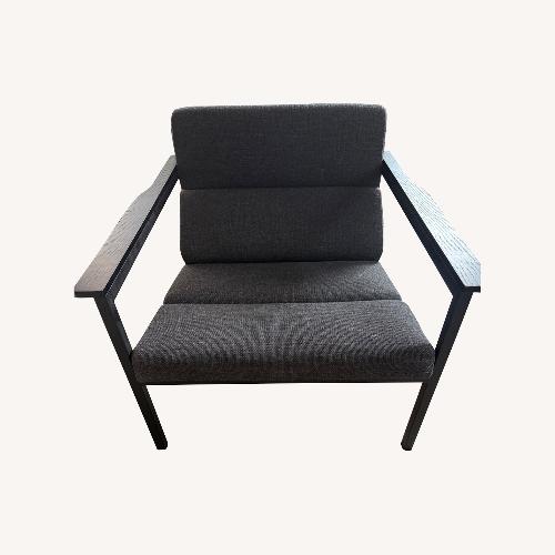 Used Gus Modern Halifax Chair Black Fabric Armchair for sale on AptDeco