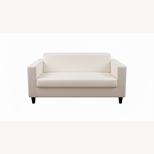 Used IKEA KLOBO White Fabric Loveseat for sale on AptDeco