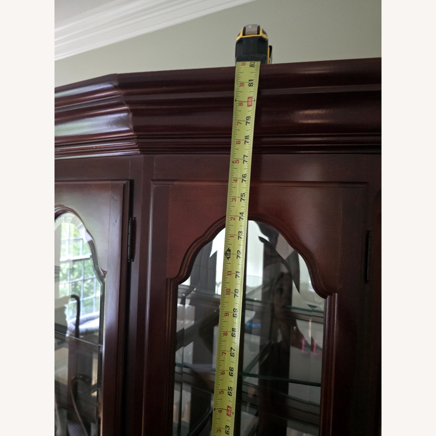 Dark Brown Wood Armoire - image-4