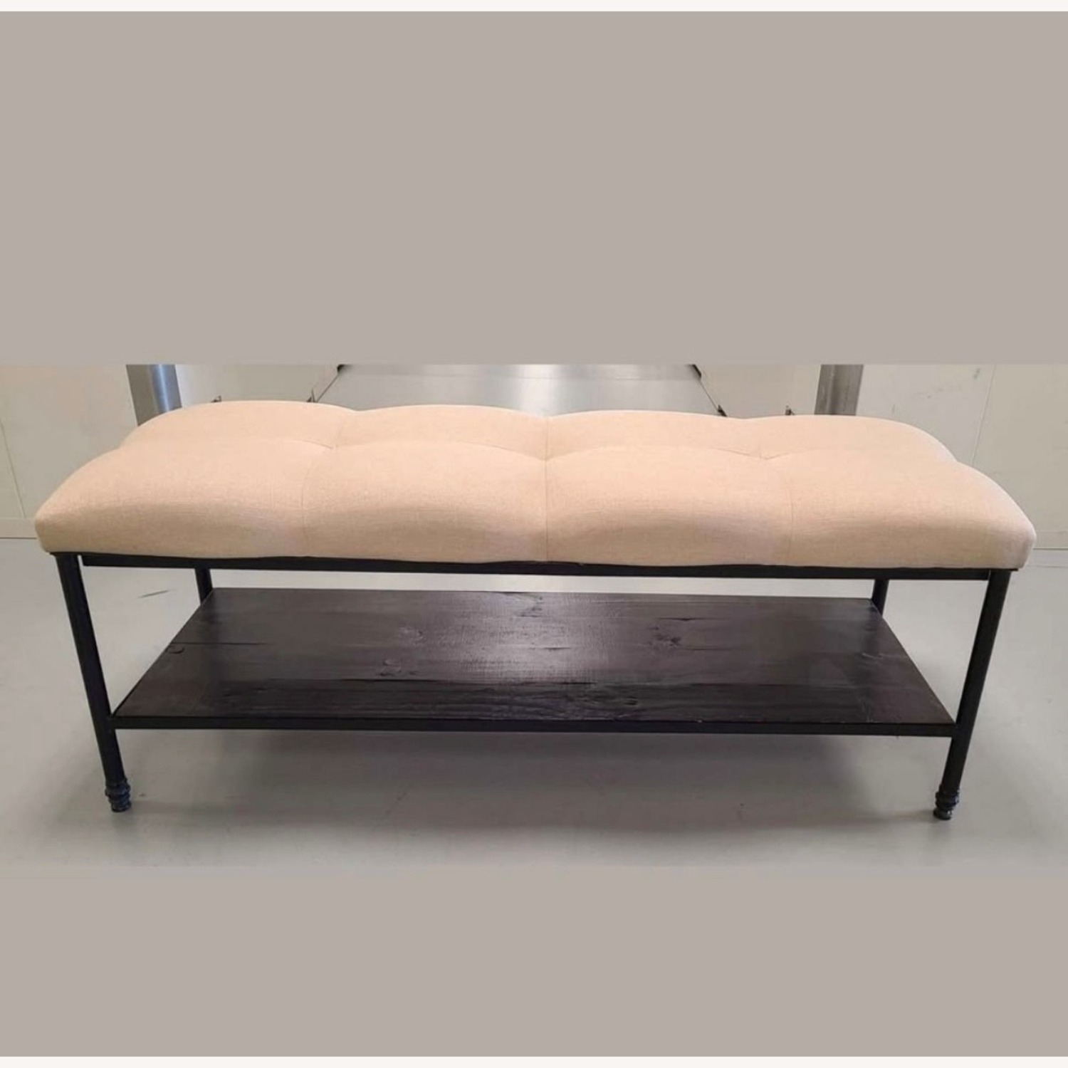 Upholstered Bench With Metal Frame - image-3