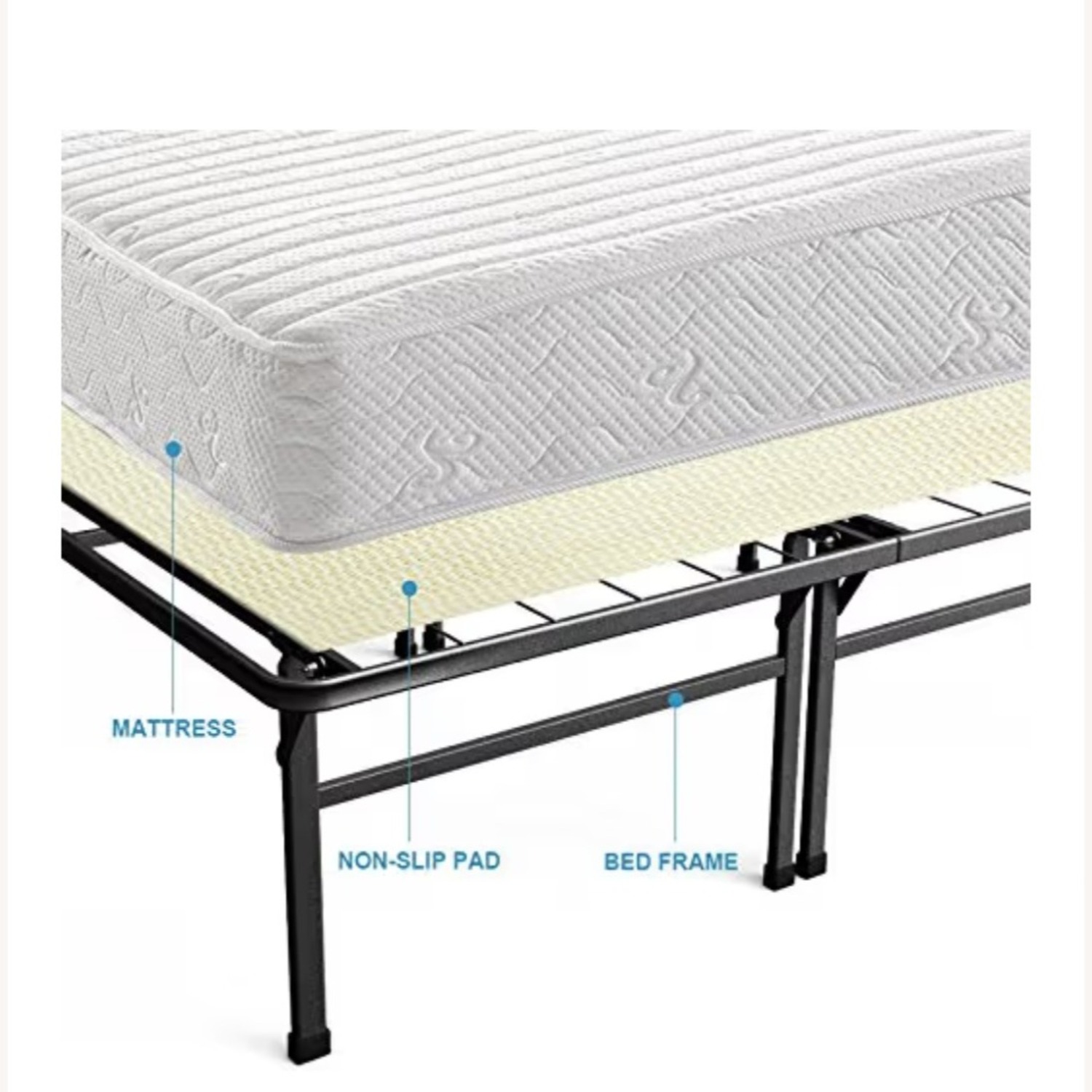 Amazon Black Metal Queen Bed - image-4