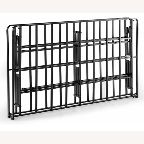 Used Amazon Black Metal Queen Bed for sale on AptDeco