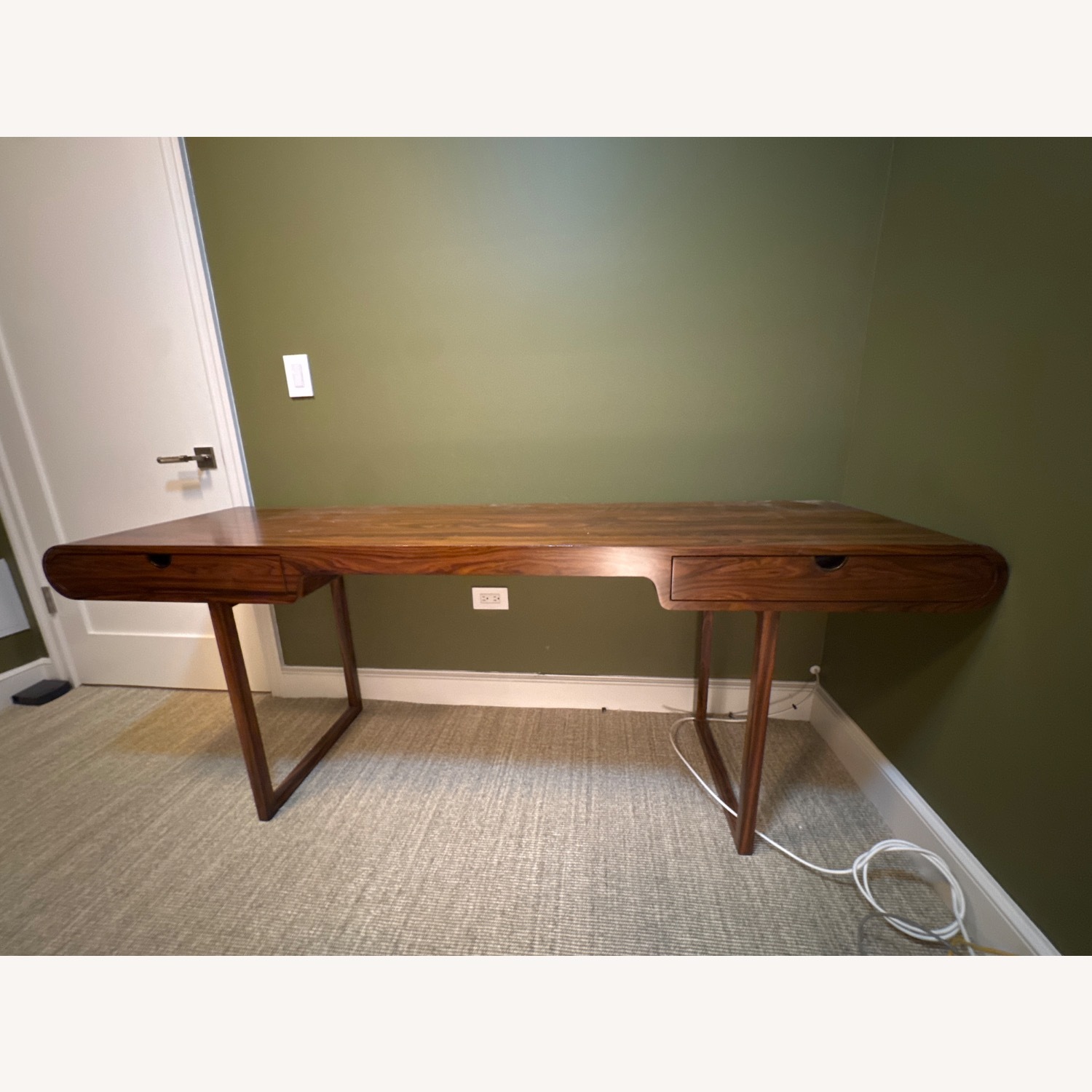 Four Hands Luana Dark Brown Desk - image-1