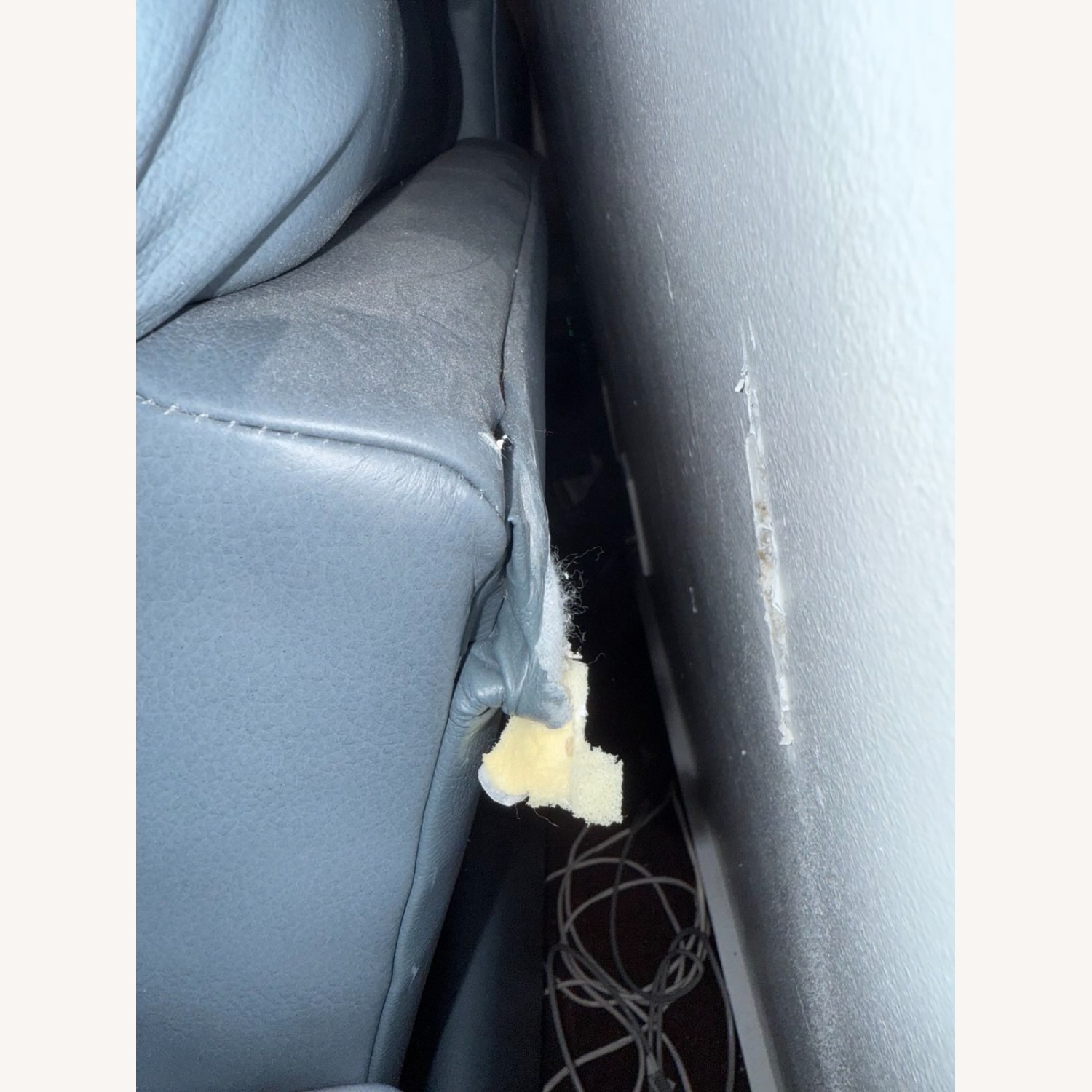 Rooms To Go Leather Dual Power Reclining Sofa - image-4